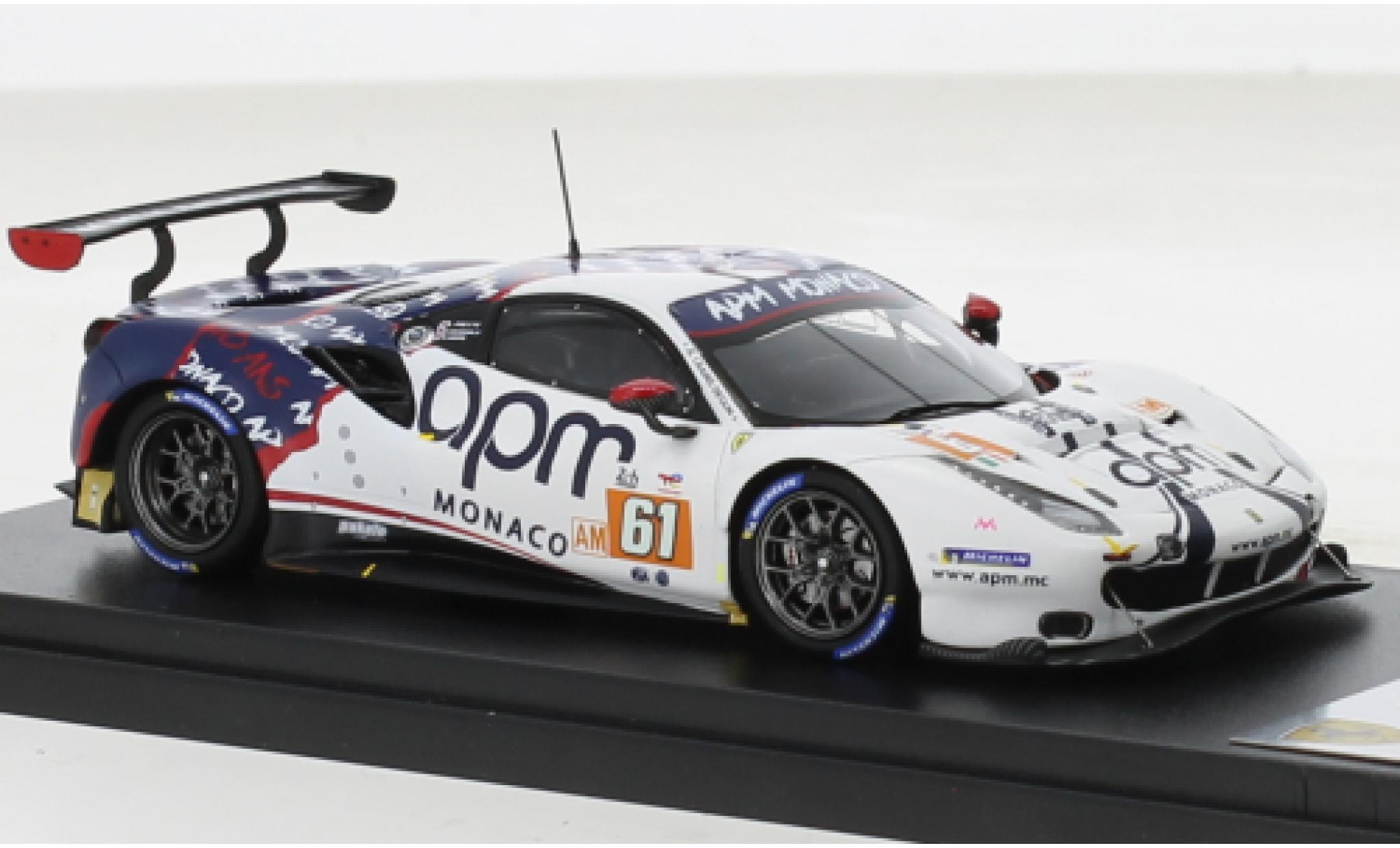 Ferrari 488 1/43 Look Smart GTE EVO No.61 AF Corse 24h Le Mans 2022 modelauto