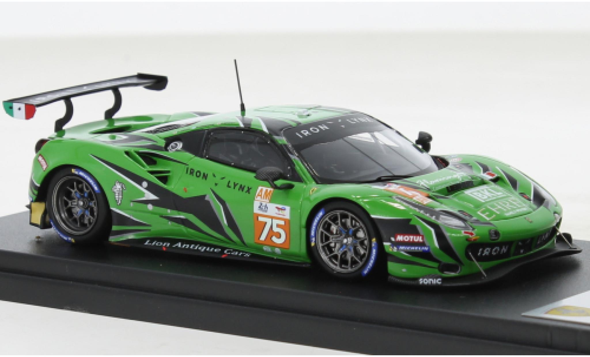 Ferrari 488 1/43 Look Smart GTE EVO No.75 Iron Lynx 24h Le Mans 2022 modelauto