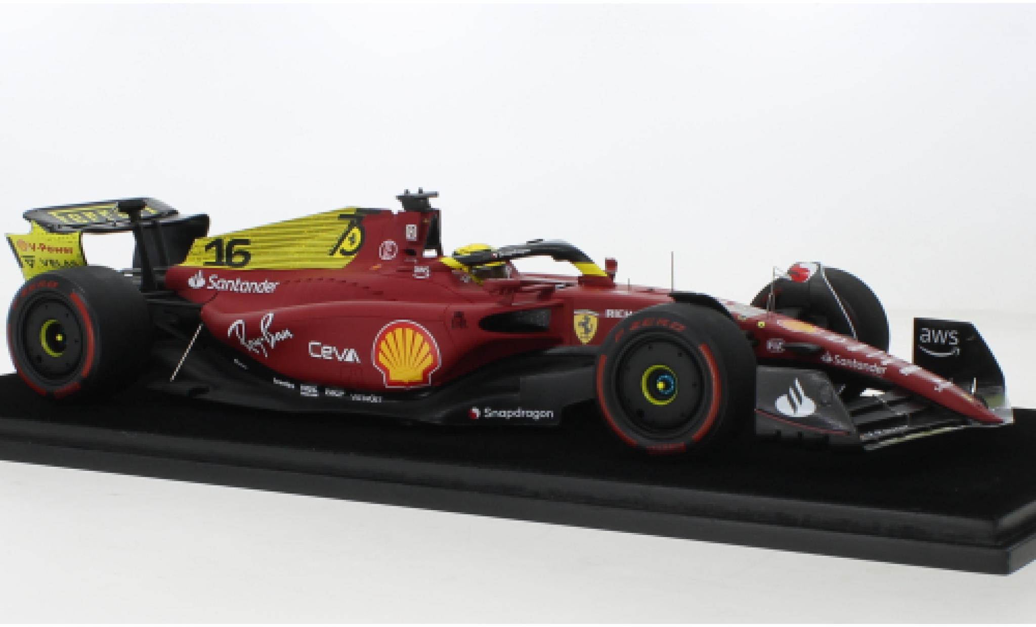Ferrari F1 1/18 Look Smart -75 No.16 Scuderia formule 1 GP Italie 2022 modelauto