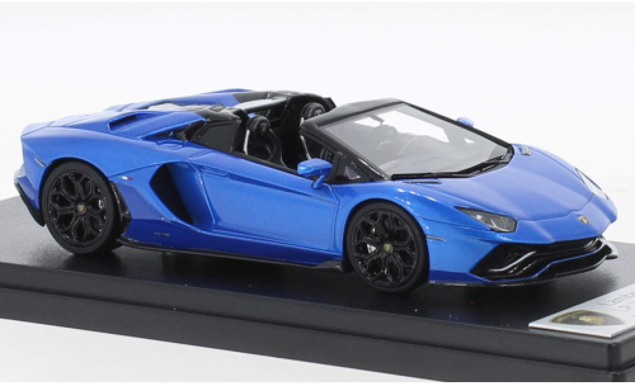 Lamborghini Aventador 1/43 Look Smart 780-4 Ultimae Roadster metallic blauw modelauto