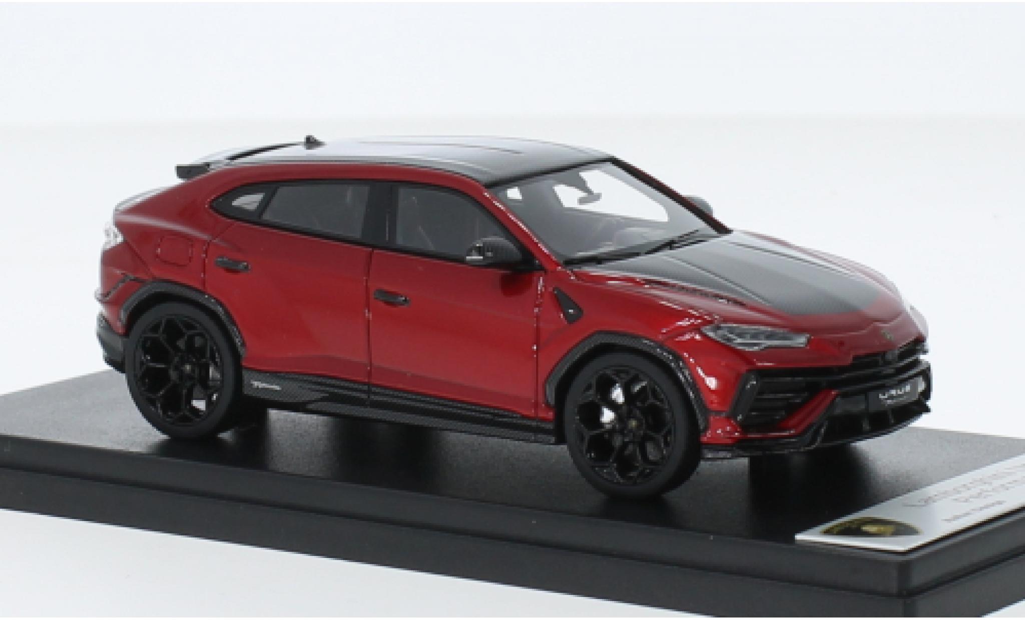 Lamborghini Urus 1/43 Look Smart Performante metallic rood fonc&eacute;/zwart 2022 modelauto