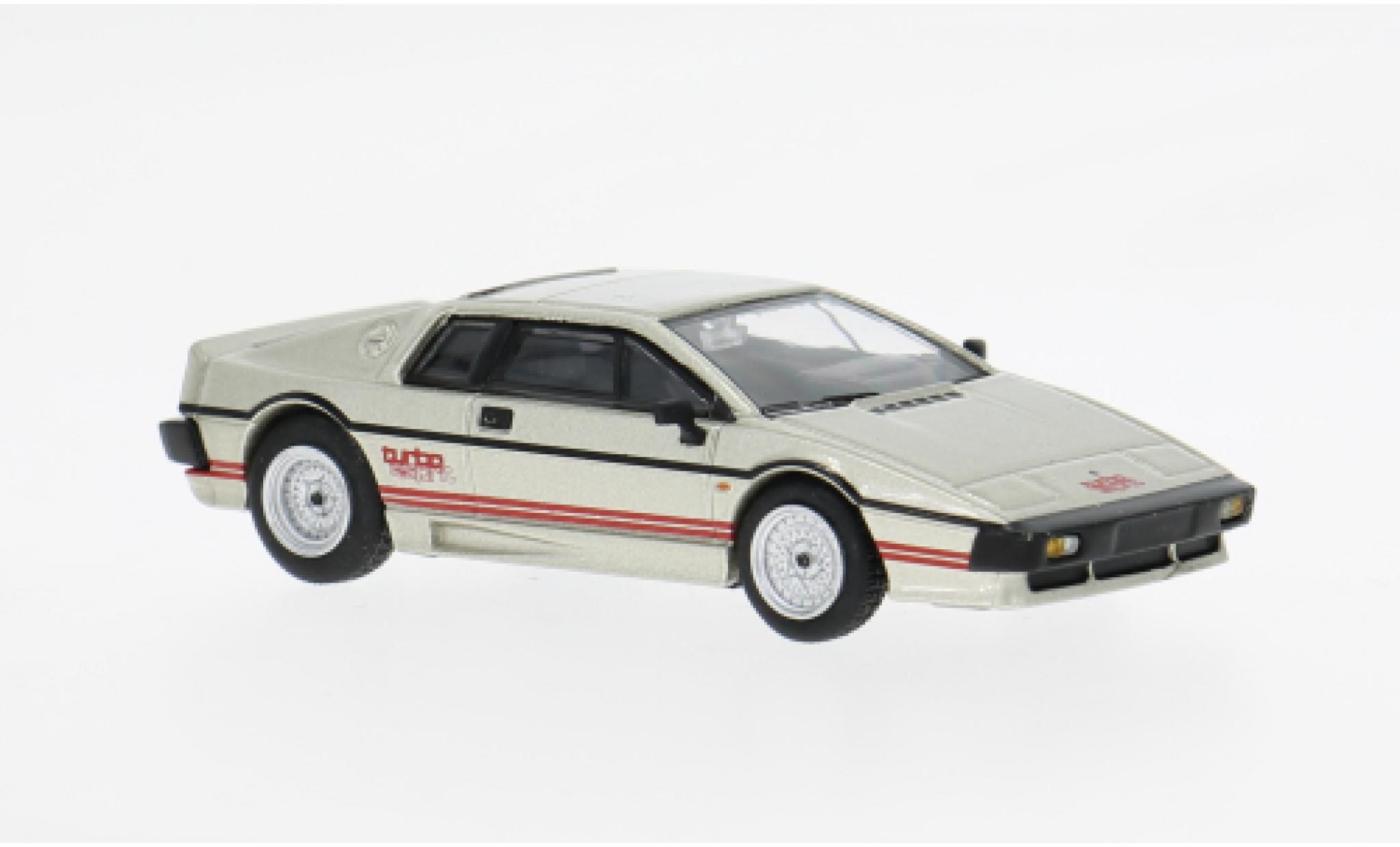 Lotus Esprit 1/64 Mini GT Turbo grijs/rood 1980 1:64 modelauto