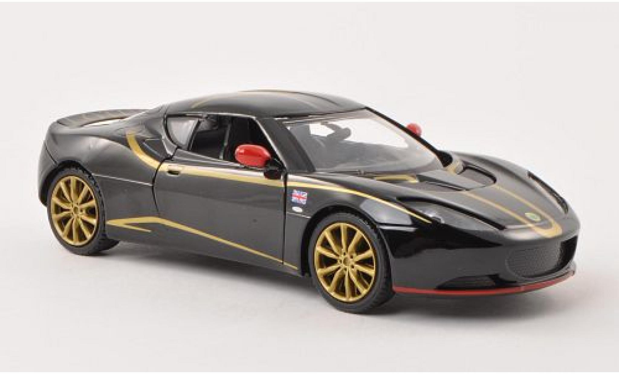 Lotus Evora 1/24 Motormax S zwart 1:24 modelauto