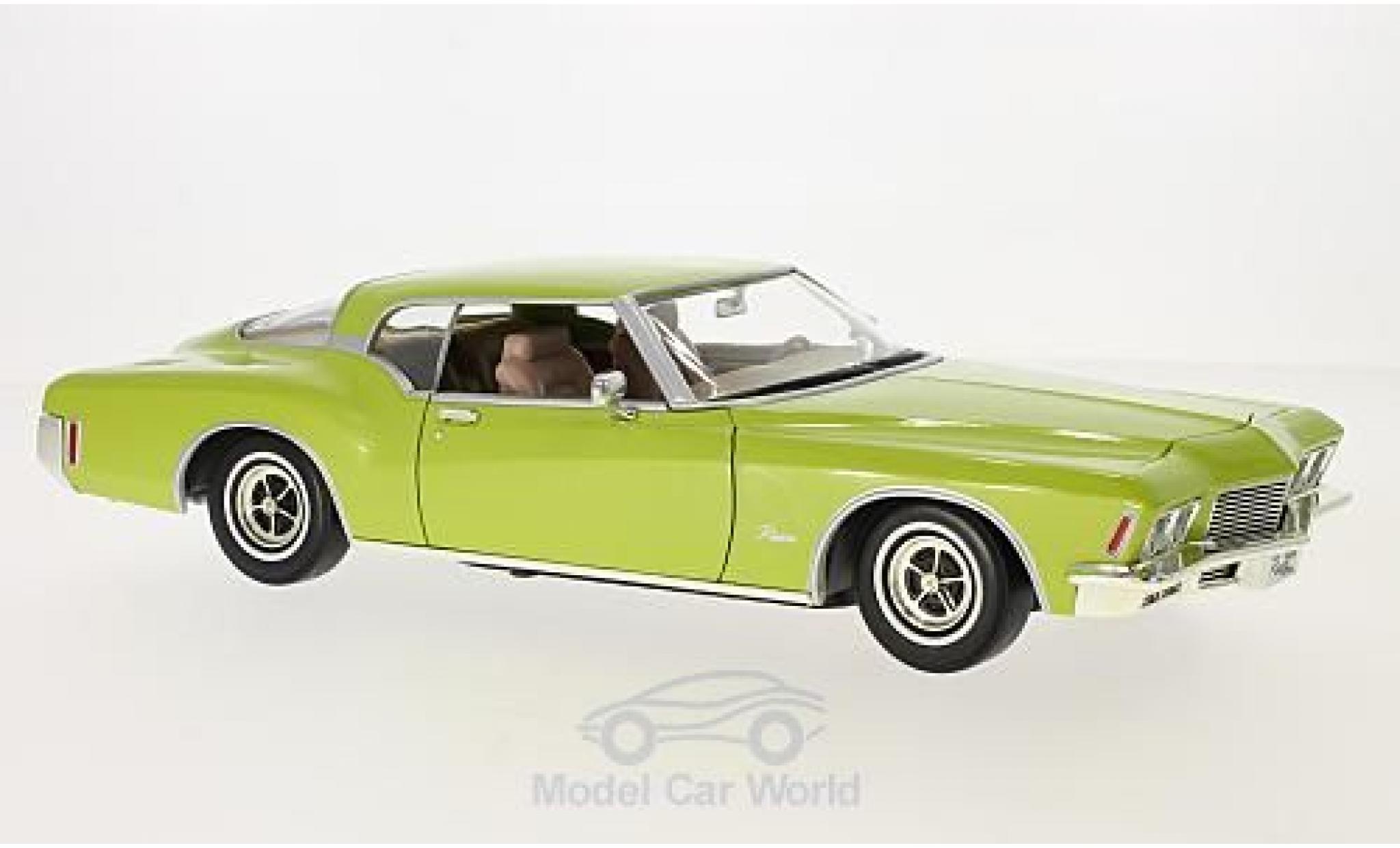 Buick Riviera 1971 1/18 Lucky Die Cast GS metallic groen 1971 modelauto
