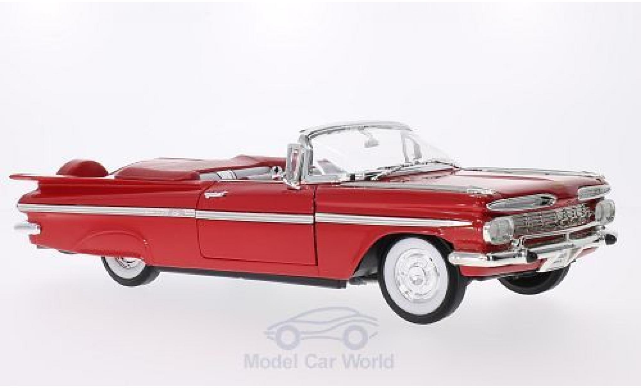 Chevrolet Impala 1/18 Lucky Die Cast rood 1959 modelauto