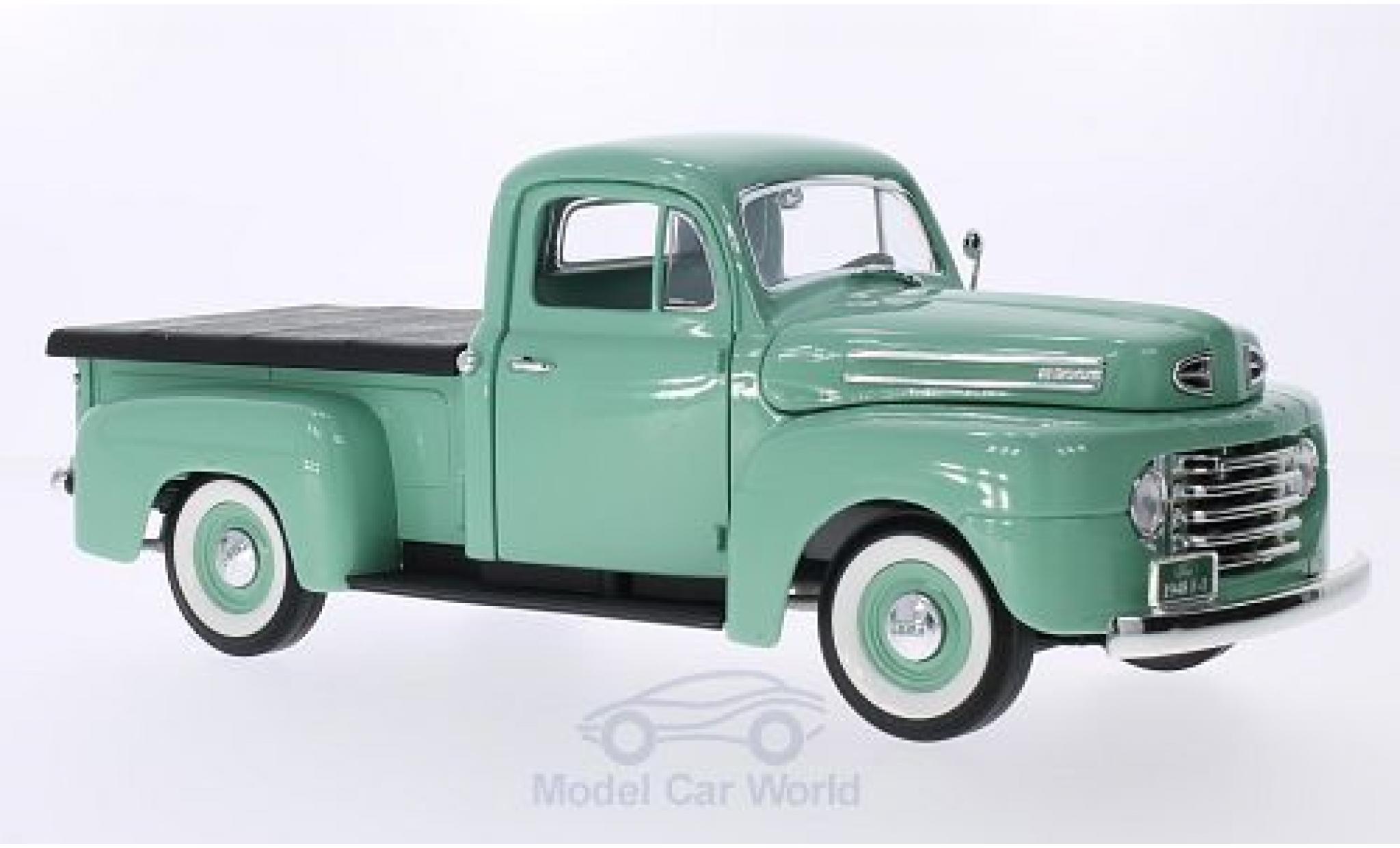 Ford F-1 1/18 Lucky Die Cast Pick Up With Flatbed Cover groen 1948 modelauto