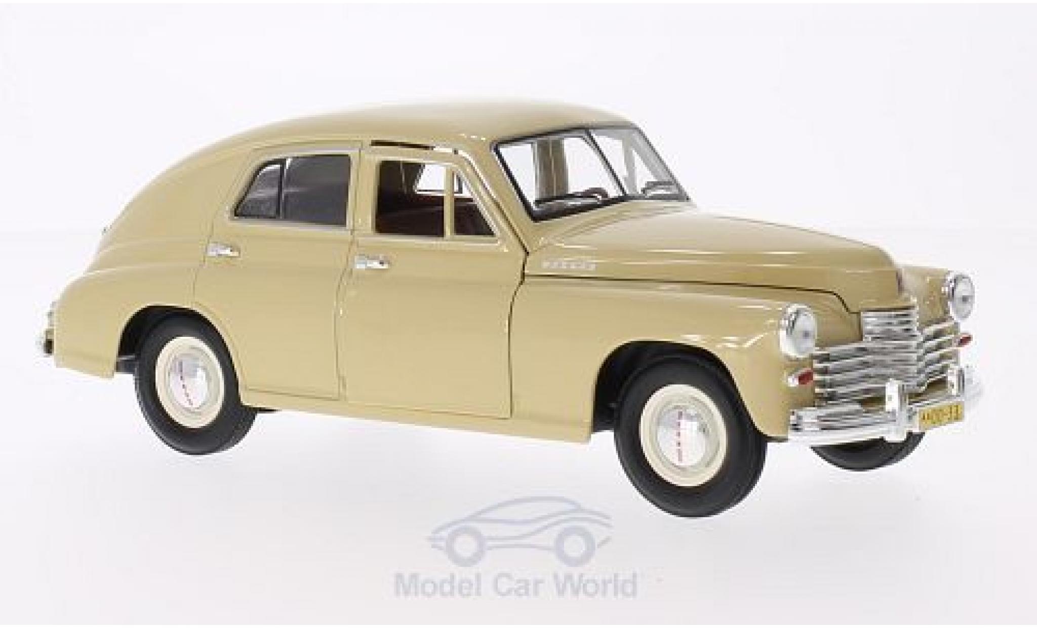 Gaz M20 1/18 Lucky Die Cast GAZ Pobeda beige modelauto