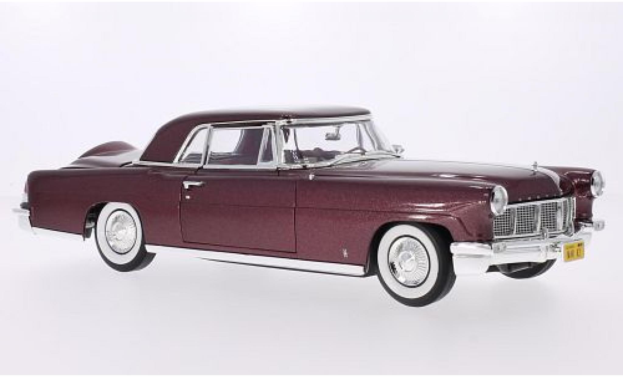 Lincoln Continental 1/18 Lucky Die Cast Mark II metallic rood 1956 modelauto