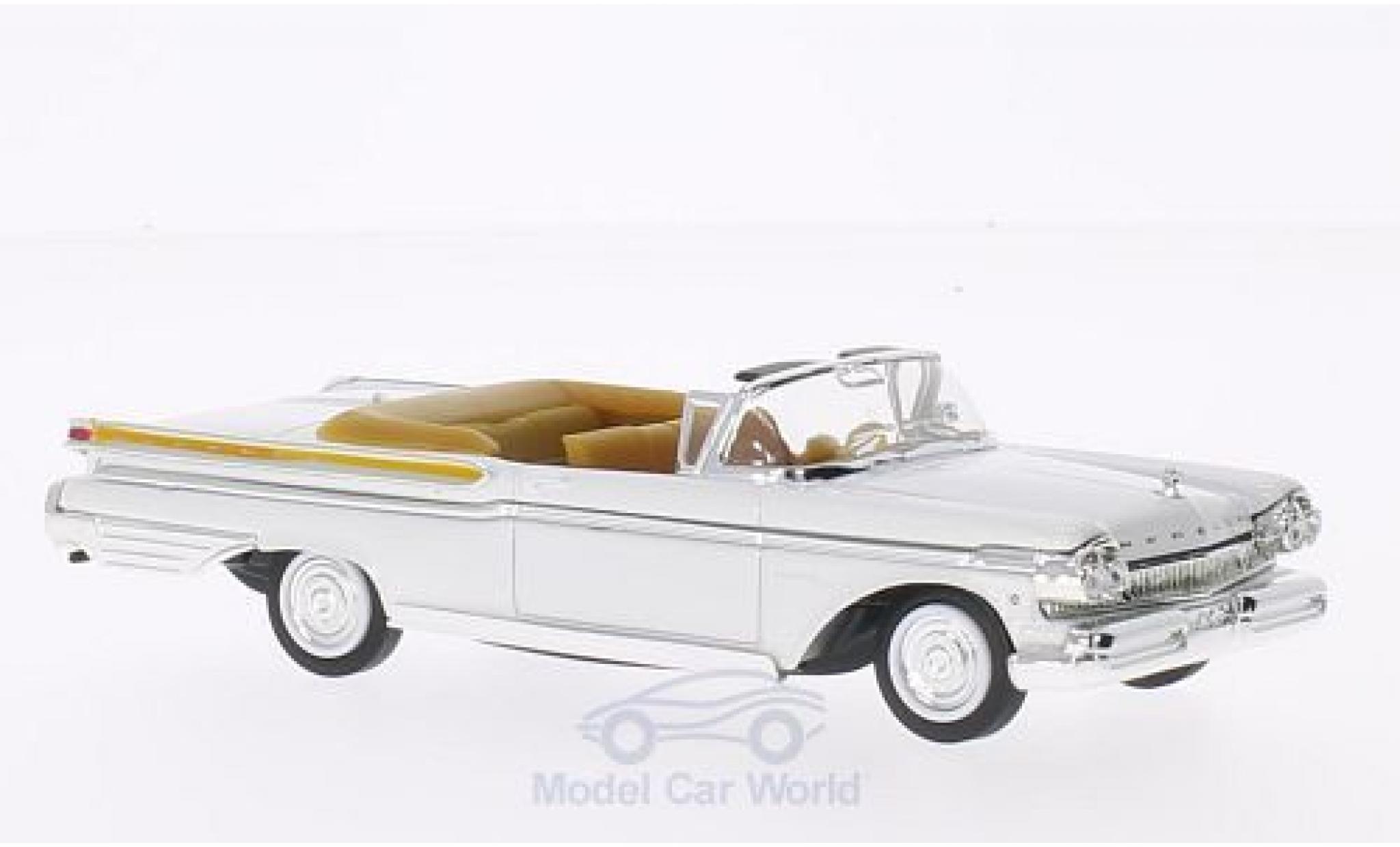 Mercury Turnpike 1/43 Lucky Die Cast Cruiser wit 1957 ohne Vitrine modelauto