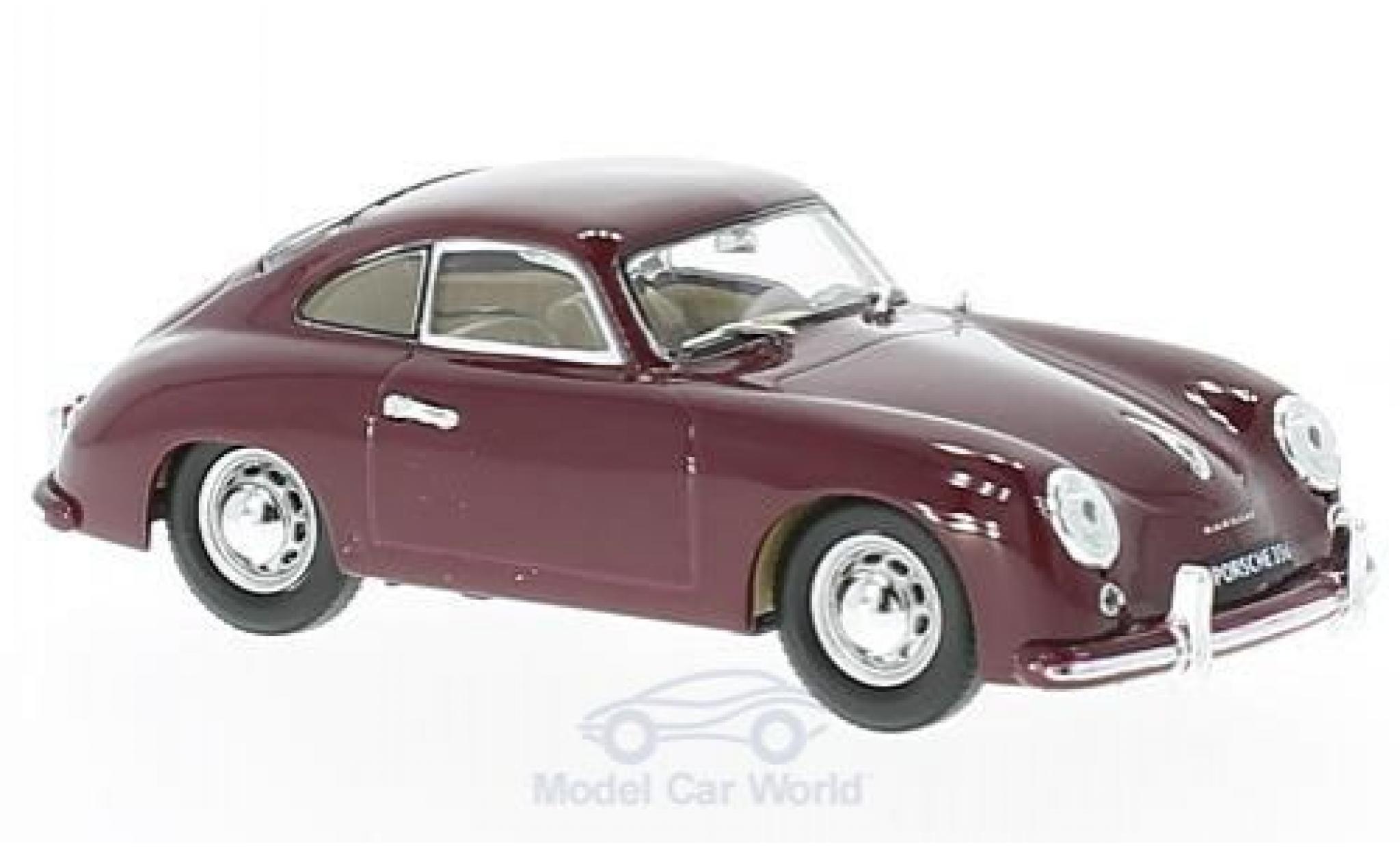 Porsche 356 1/43 Lucky Die Cast rood 1952 modelauto