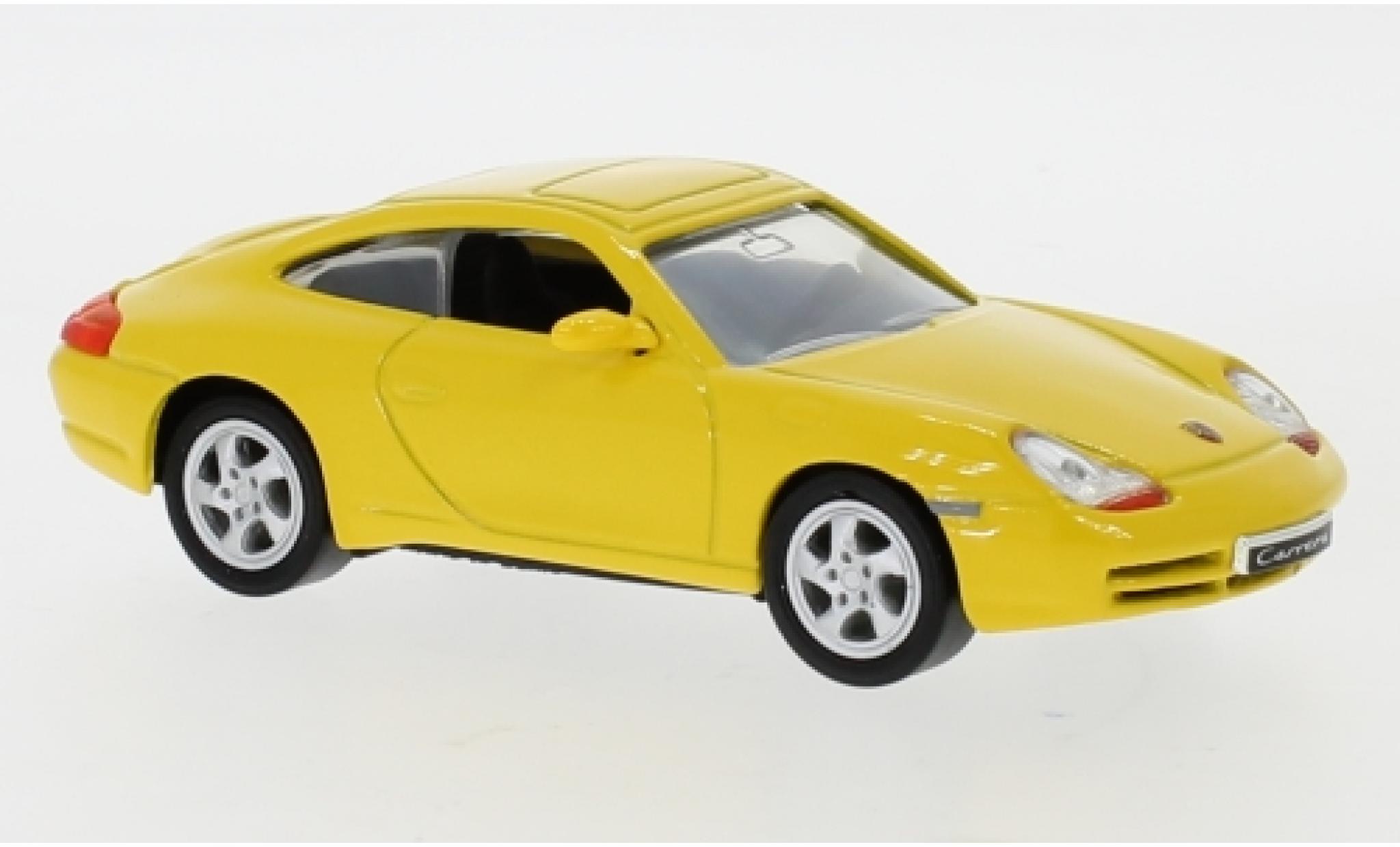 Porsche 996 1/43 Lucky Die Cast 911 Carrera () geel 1998 modelauto