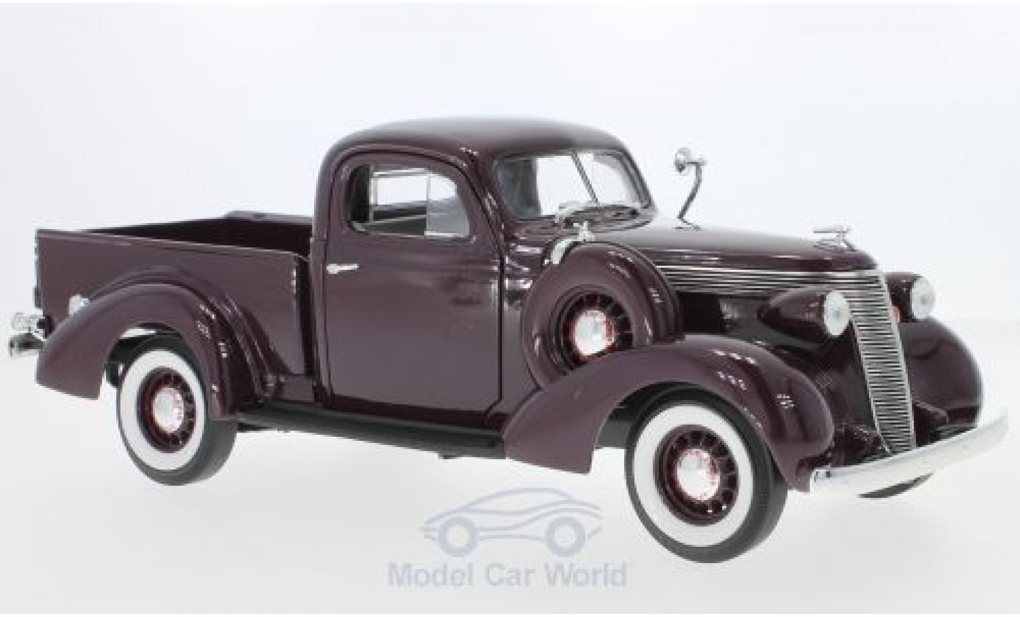 Studebaker Coupe Express 1/18 Lucky Die Cast Pick Up rood 1937 modelauto