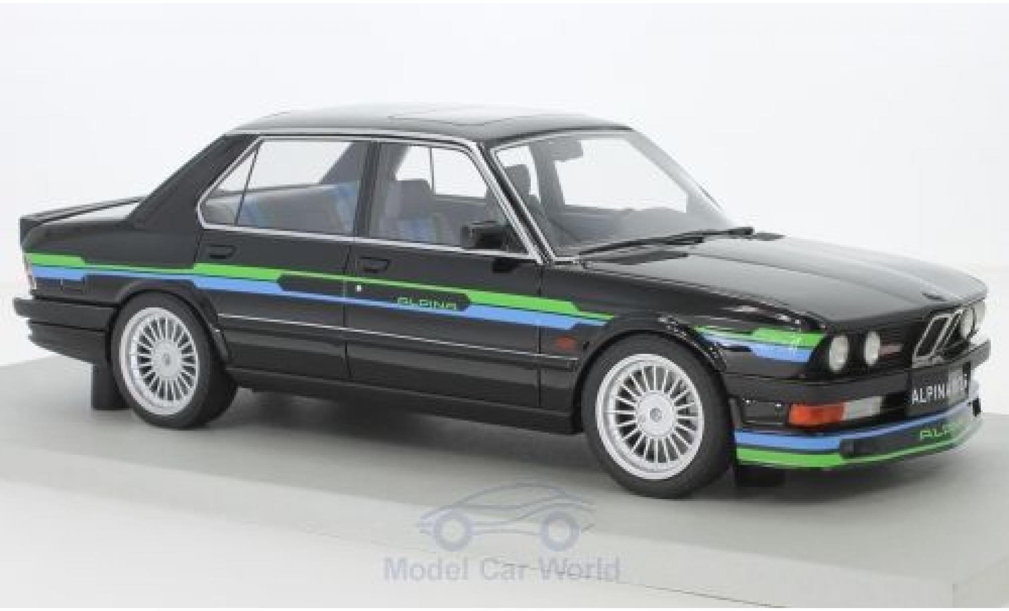 Bmw Alpina 1/18 Lucky Step Models B10 3.5 zwart modelauto