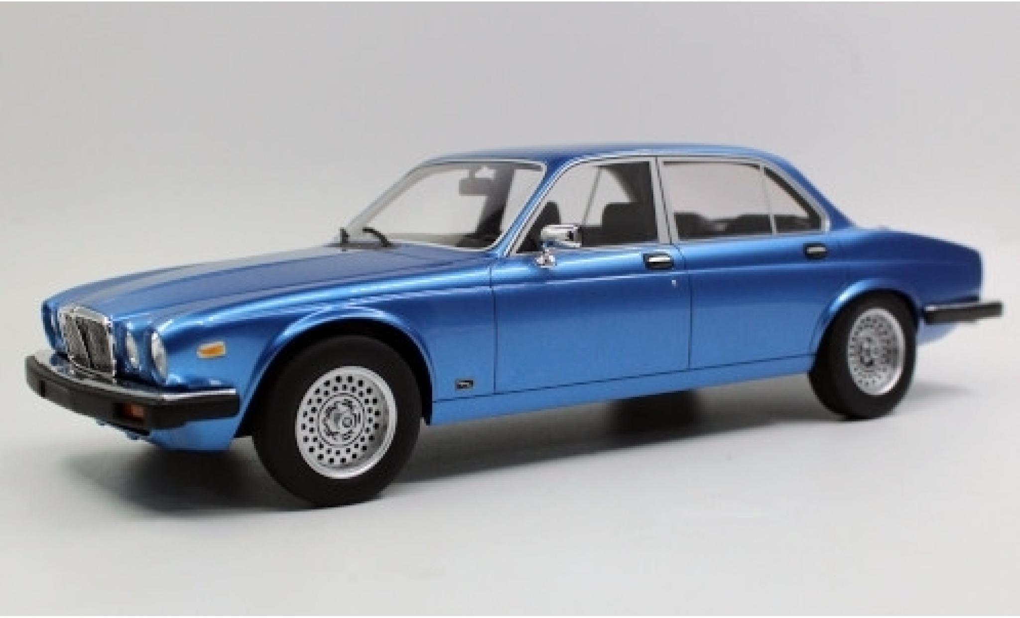 Jaguar XJ 1/18 Lucky Step Models 6 metallic blauw 1982 modelauto