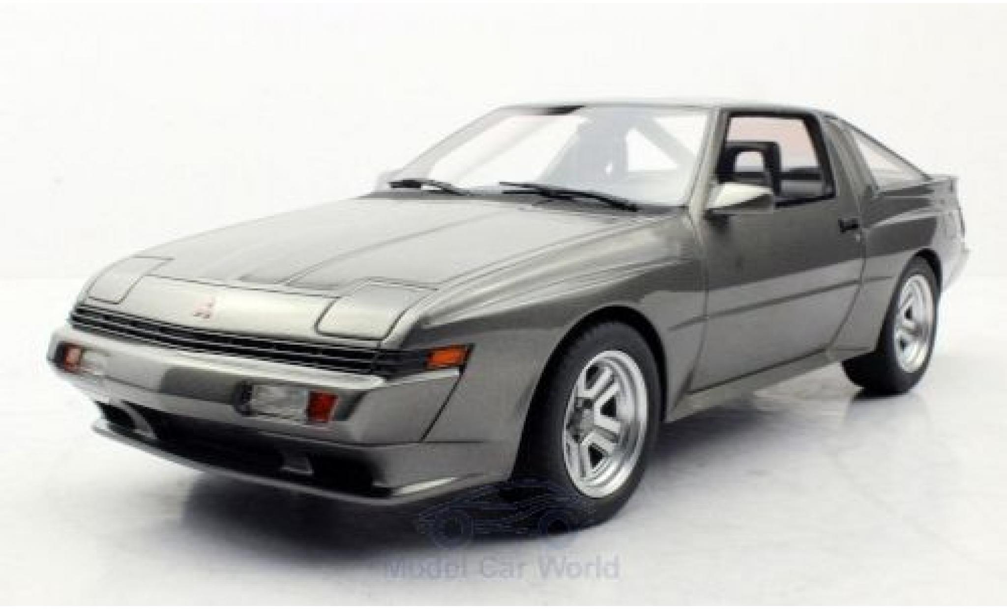 Mitsubishi Starion 1/18 Lucky Step Models metallic grijs 1987 modelauto