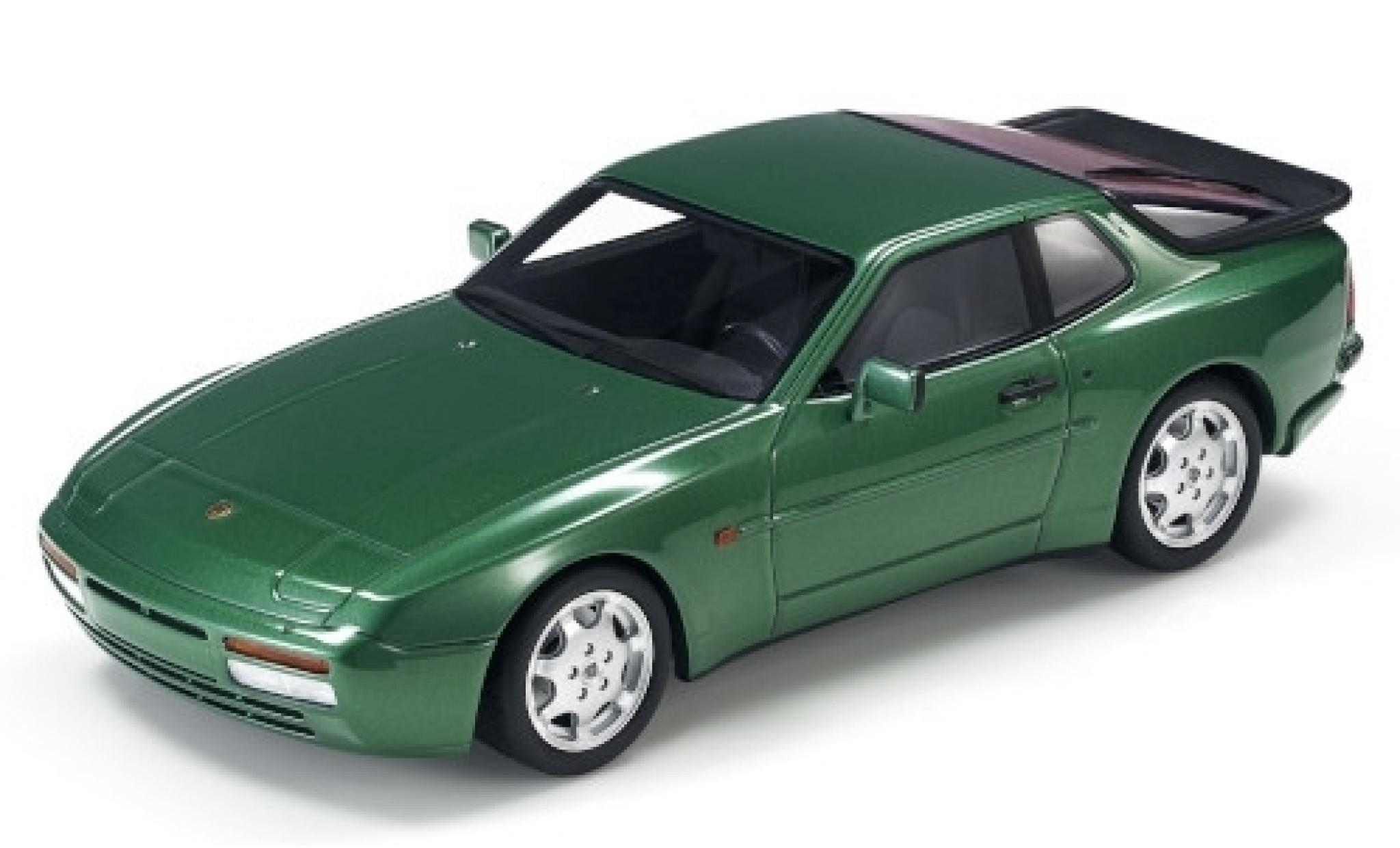 Porsche 944 1/18 Lucky Step Models Turbo S metallic groen modelauto