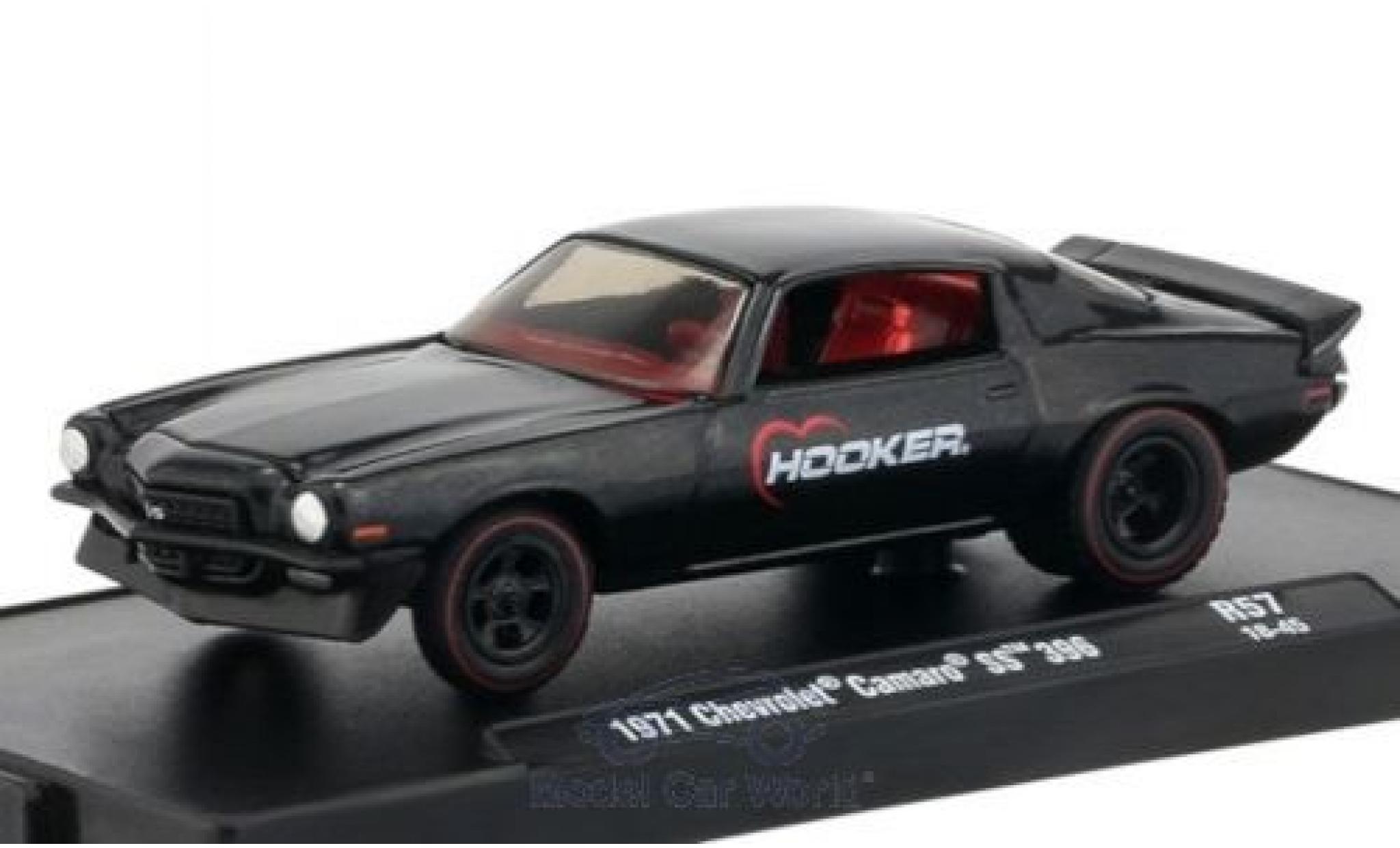 Chevrolet Camaro 1/64 M2 Machines SS 396 metallic anthrazit Hooker 1971 modelauto
