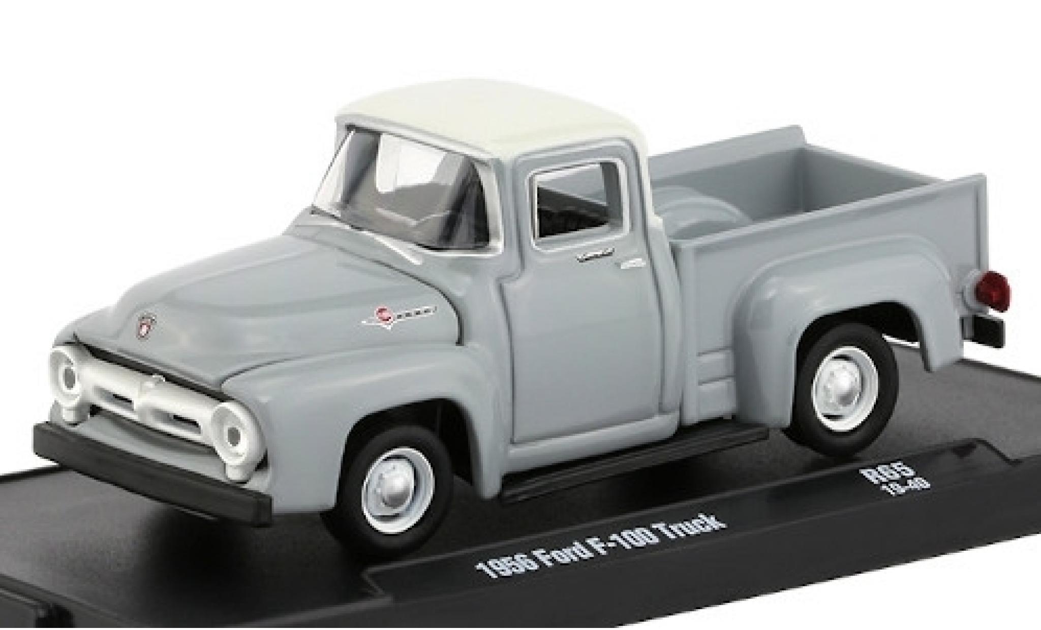 Ford F-1 1/64 M2 Machines 00 grijs/wit 1956 modelauto