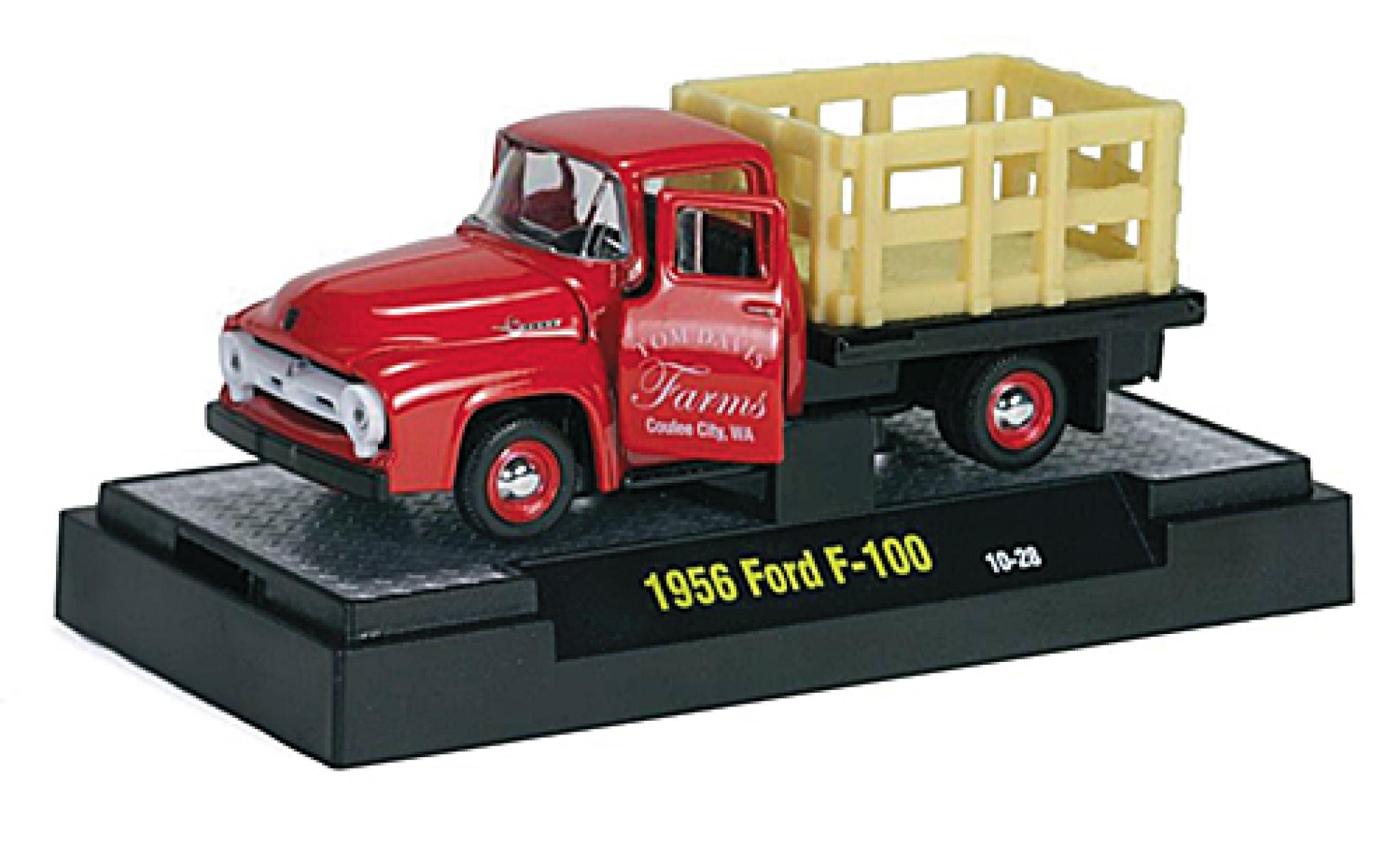Ford F-1 1/64 M2 Machines 00 rood Tom Davis Farms 1956 modelauto