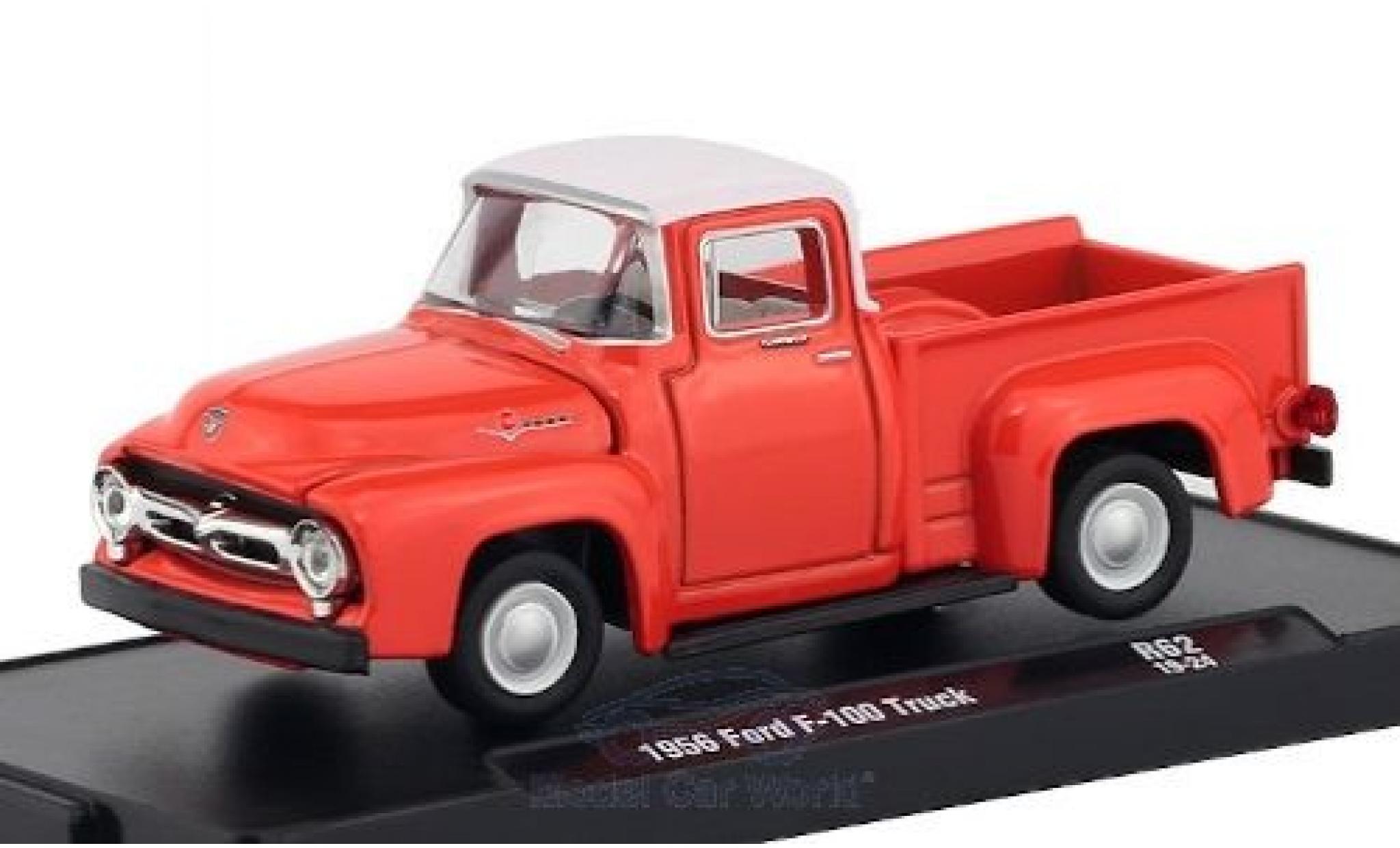 Ford F-1 1/64 M2 Machines 00 Truck rood/wit 1956 modelauto