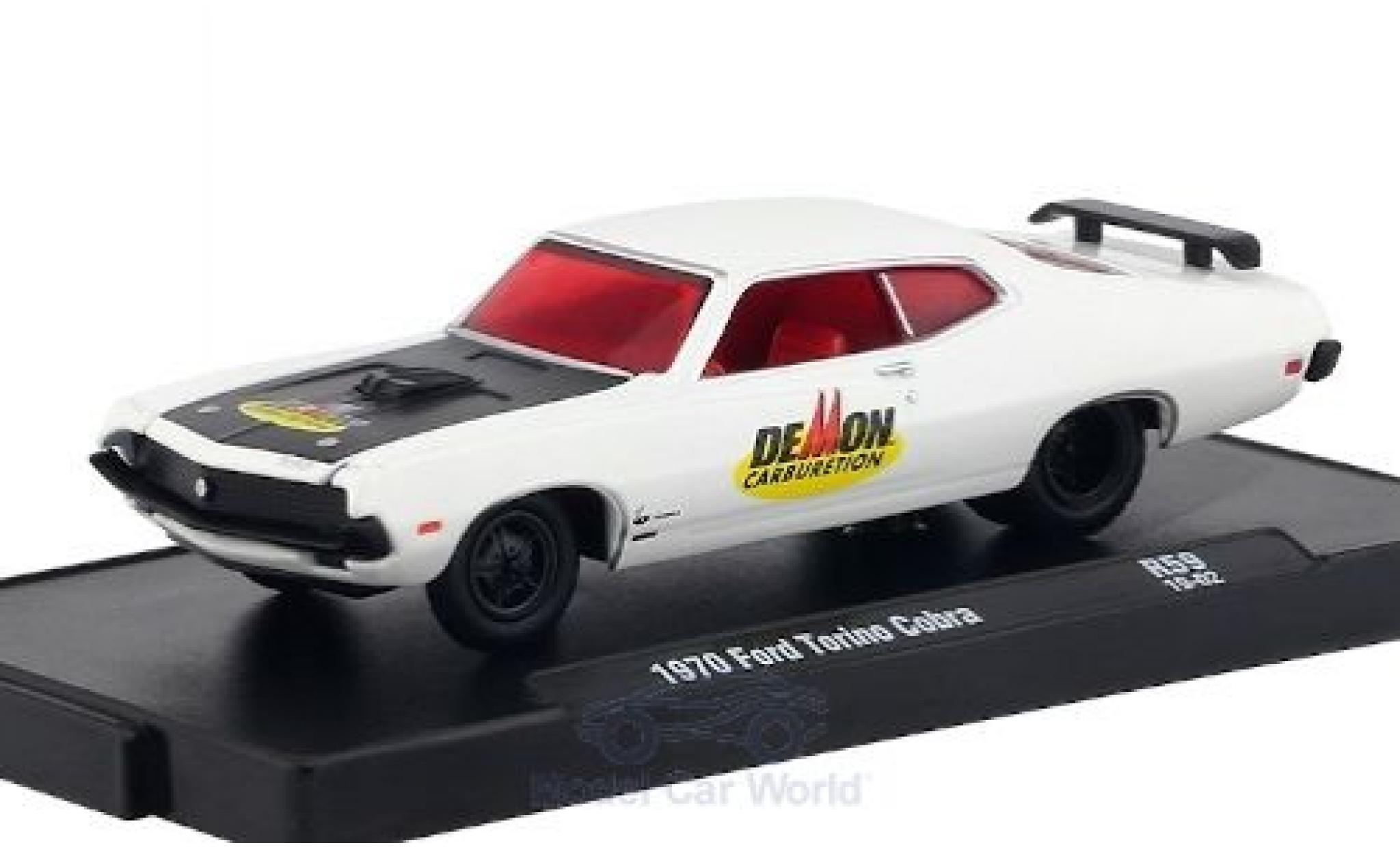 Ford Torino 1/64 M2 Machines Cobra wit/Dekor DeMon Carburetion 1970 modelauto