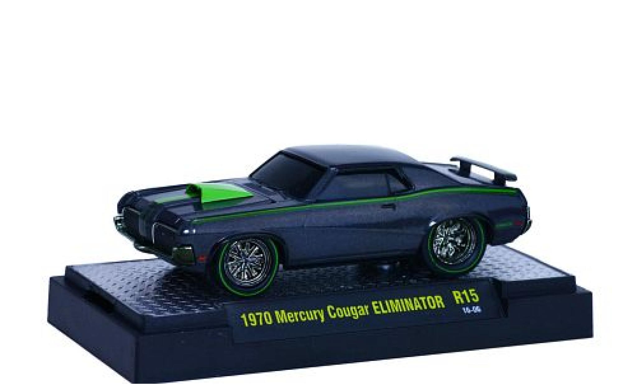 Mercury Cougar 1/64 M2 Machines Eliminator grijs/groen 1970 Ground Pounders modelauto