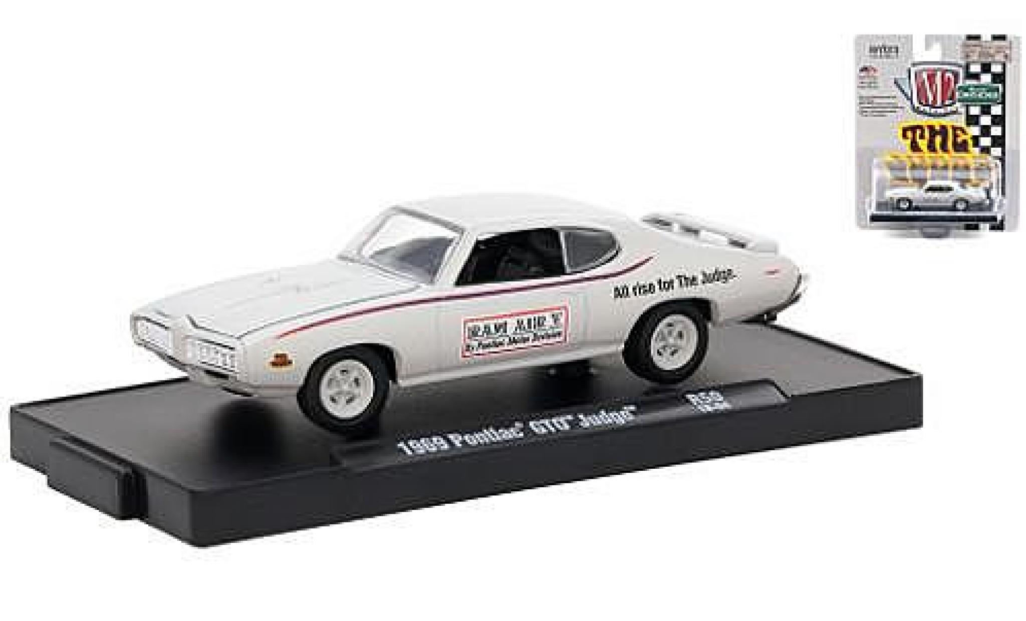 Pontiac GTO 1/64 M2 Machines Judge wit Motor Division 1969 modelauto