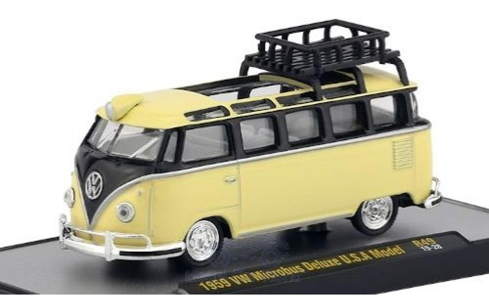 Volkswagen T1 1/64 M2 Machines Deluxe beige/zwart 1959 modelauto
