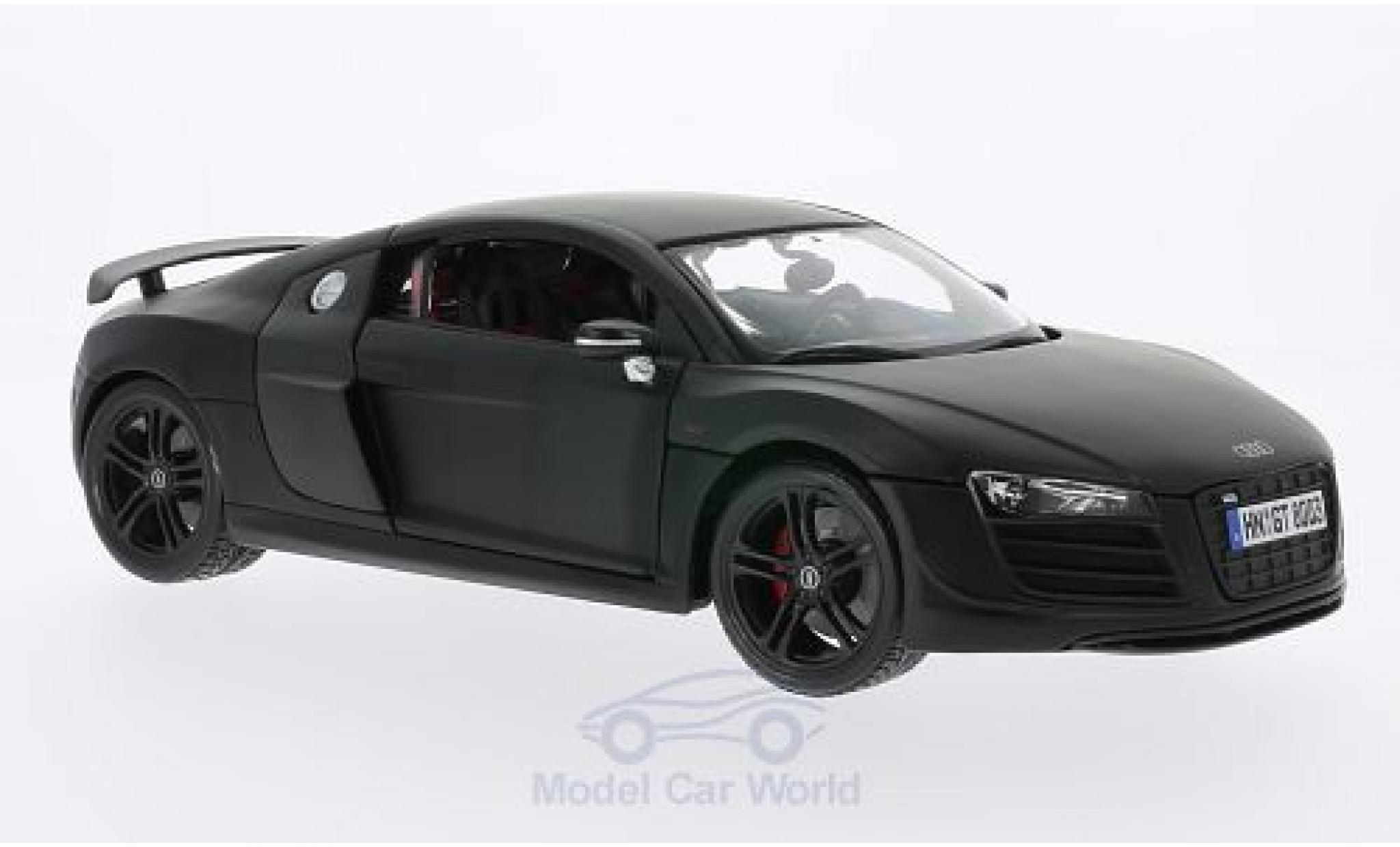 Audi R8 1/18 Maisto GT3 matt-zwart modelauto