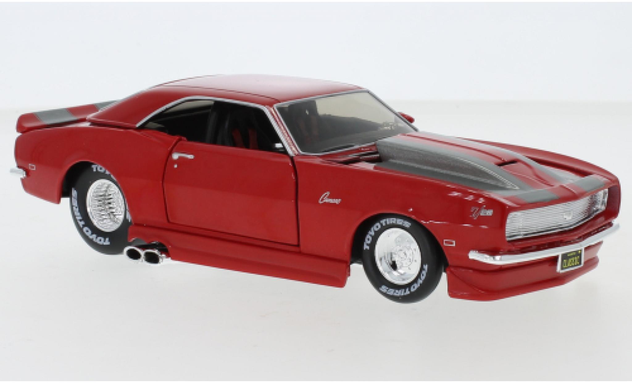 Chevrolet Camaro 1/24 Maisto Z/28 Tuning rood/grijs 1968 modelauto