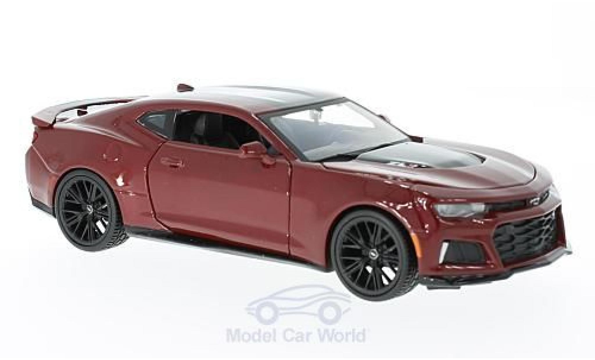 Chevrolet Camaro ZL1 1/24 Maisto ZL1 metallic rood 2017 modelauto