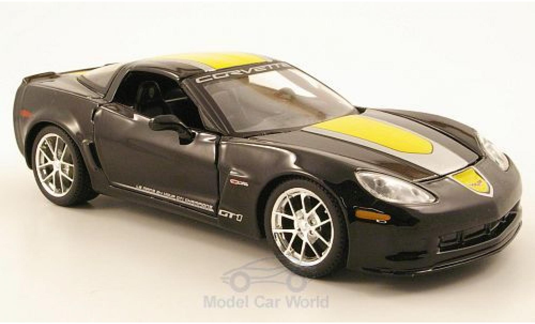Chevrolet Corvette C6 1/24 Maisto Z06 GT1 zwart 2009 Commemorative Edition modelauto