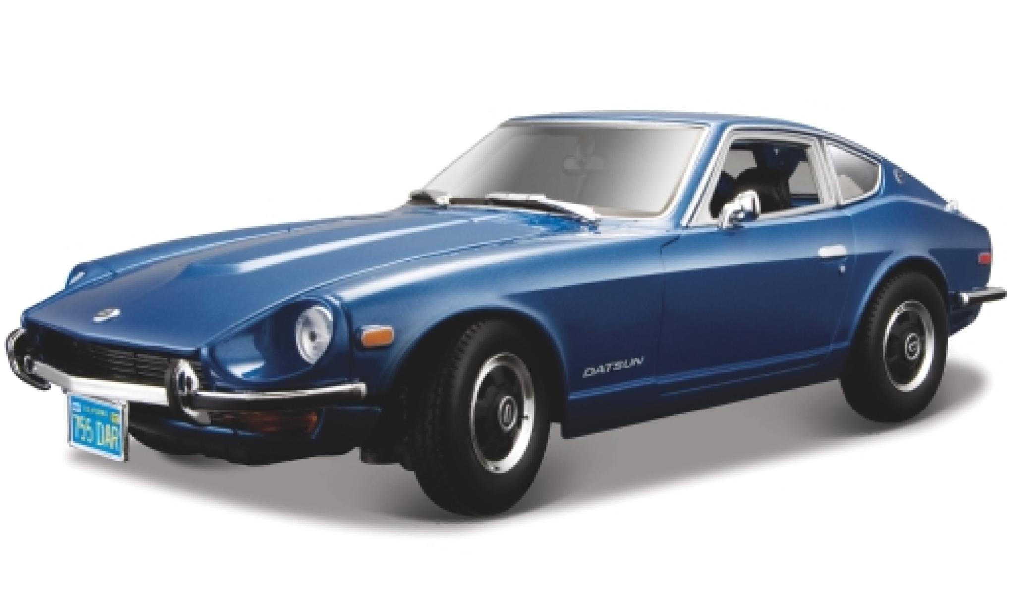 Datsun 240Z 1/18 Maisto metallic blauw 1971 modelauto