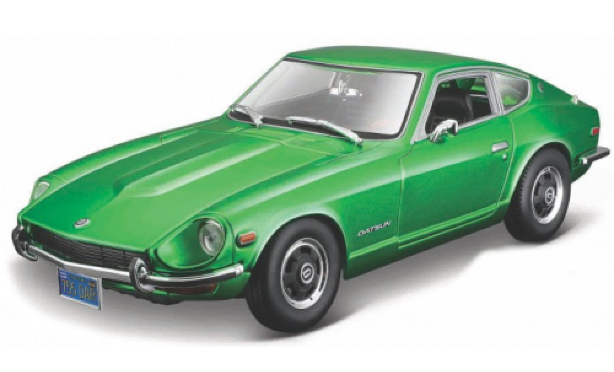 Datsun 240Z 1/18 Maisto metallic groen 1971 modelauto