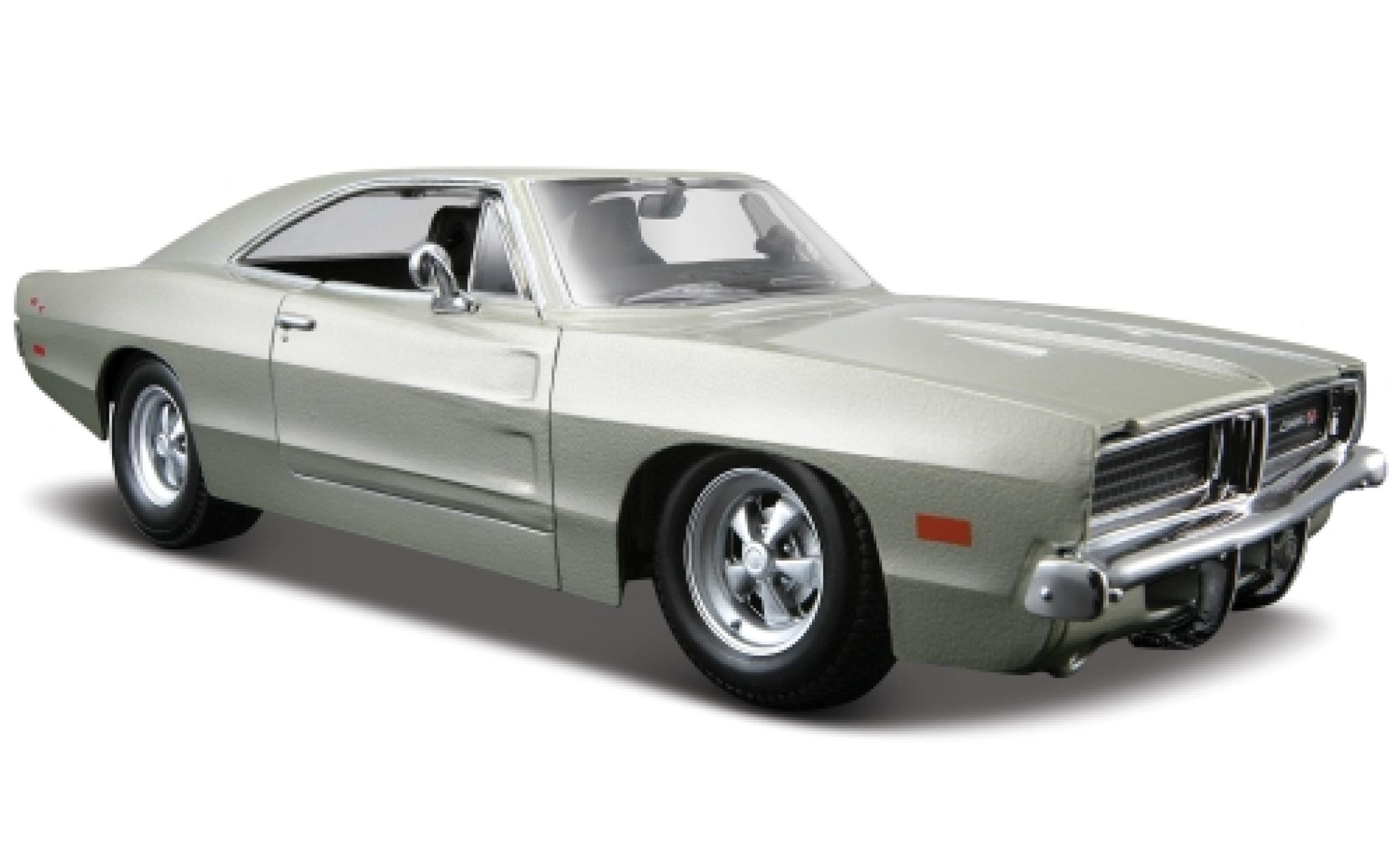 Dodge Charger 1/24 Maisto R/T grijs 1969 1:25 modelauto