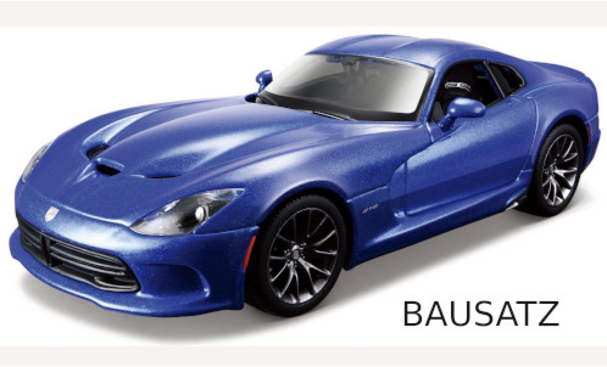 Dodge Viper 1/24 Maisto SRT GTS metallic blauw 2013 Bausatz modelauto