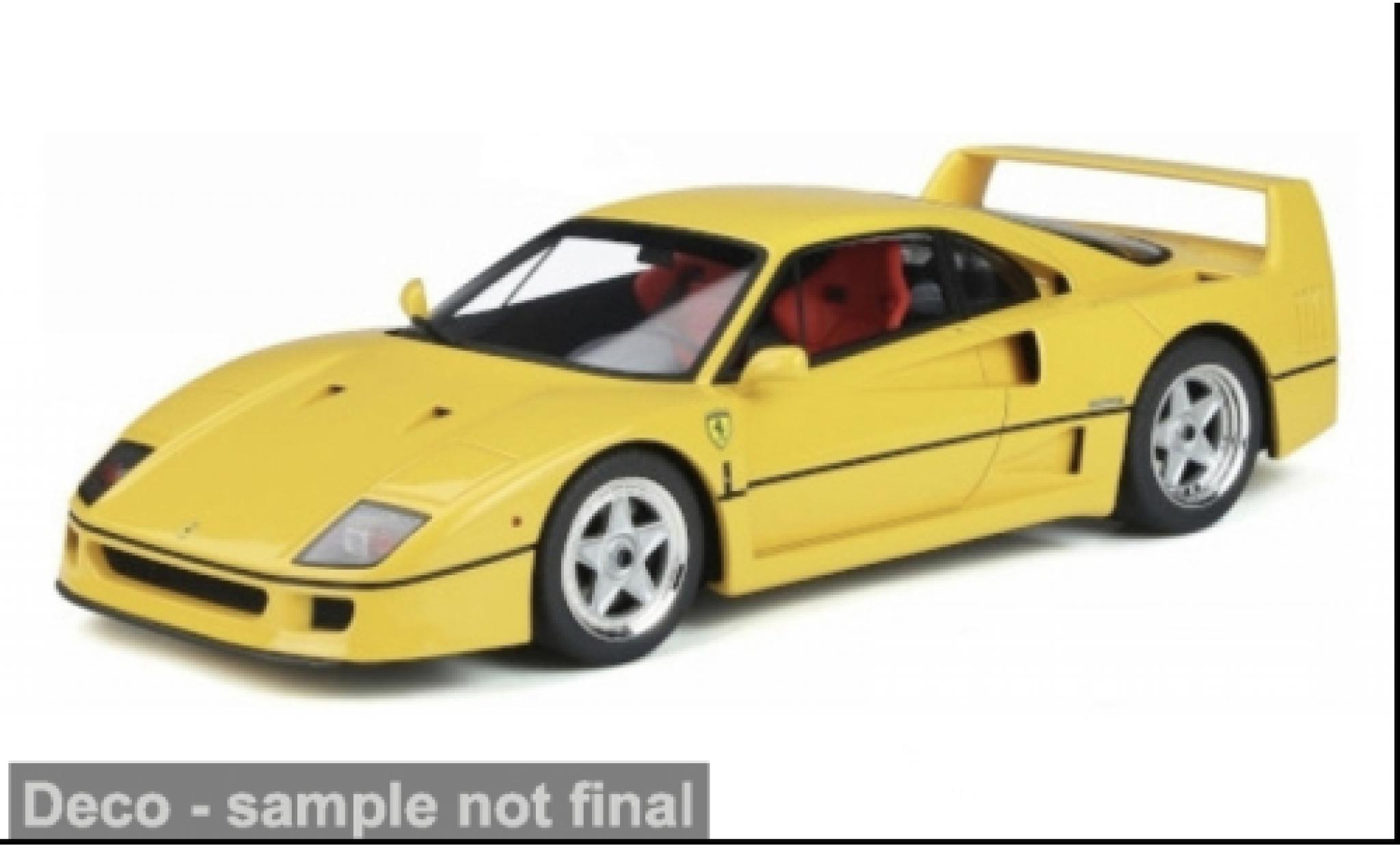 Ferrari F40 1/64 Maisto geel 1995 1:64 modelauto