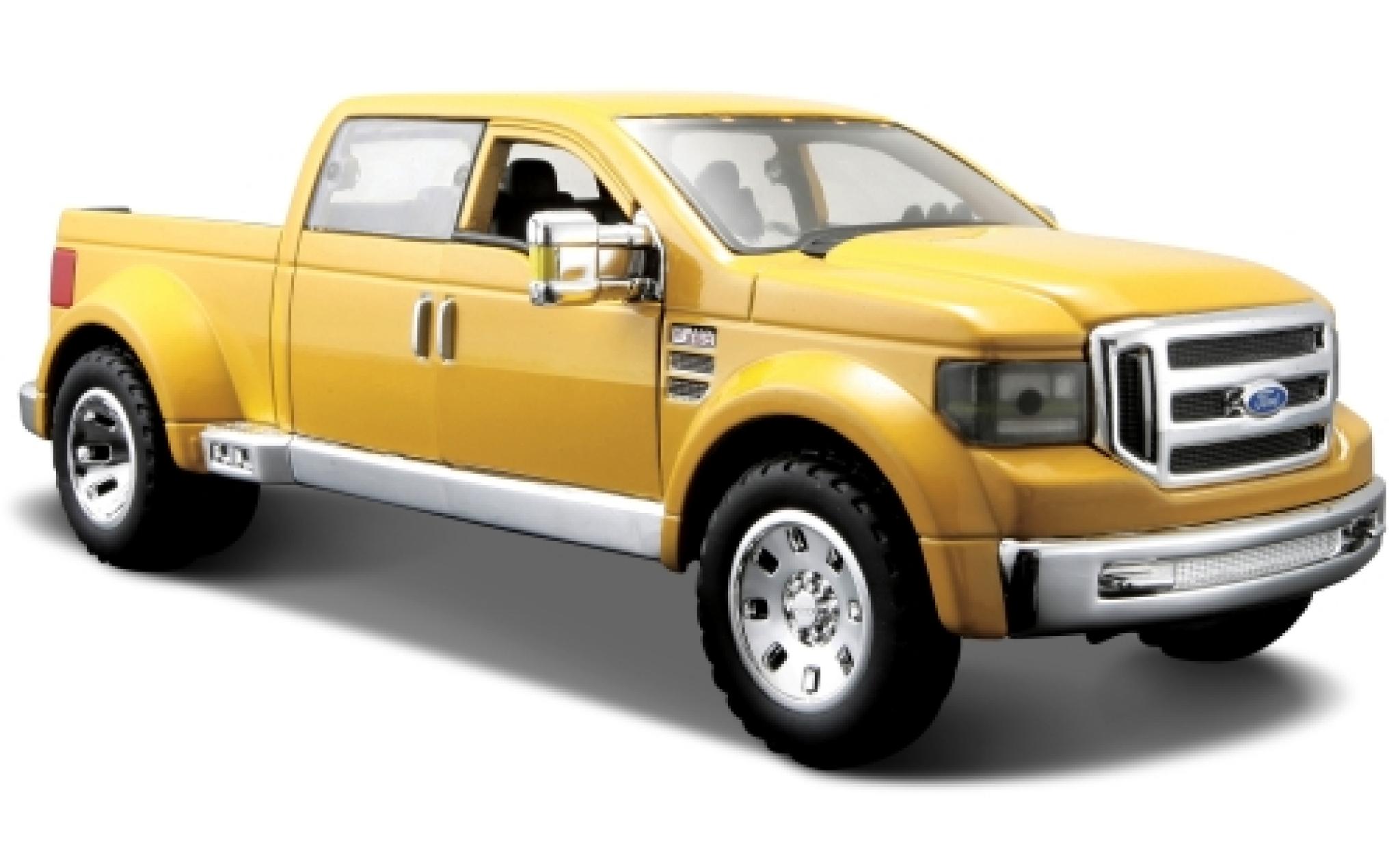 Ford F-350 1/24 Maisto Mighty Super Duty geel 1:31 modelauto