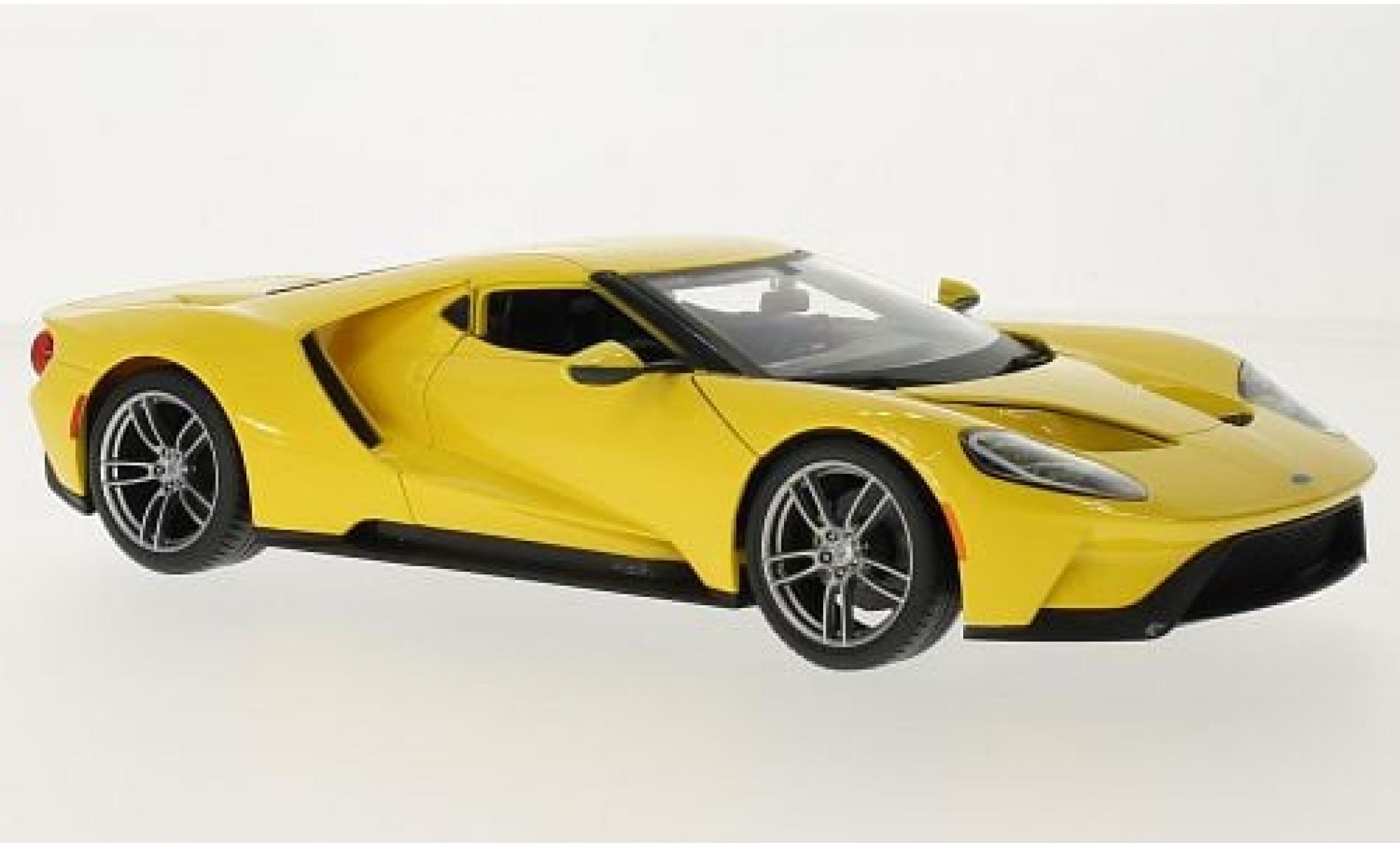 Ford GT 1/18 Maisto geel 2017 1:18 modelauto