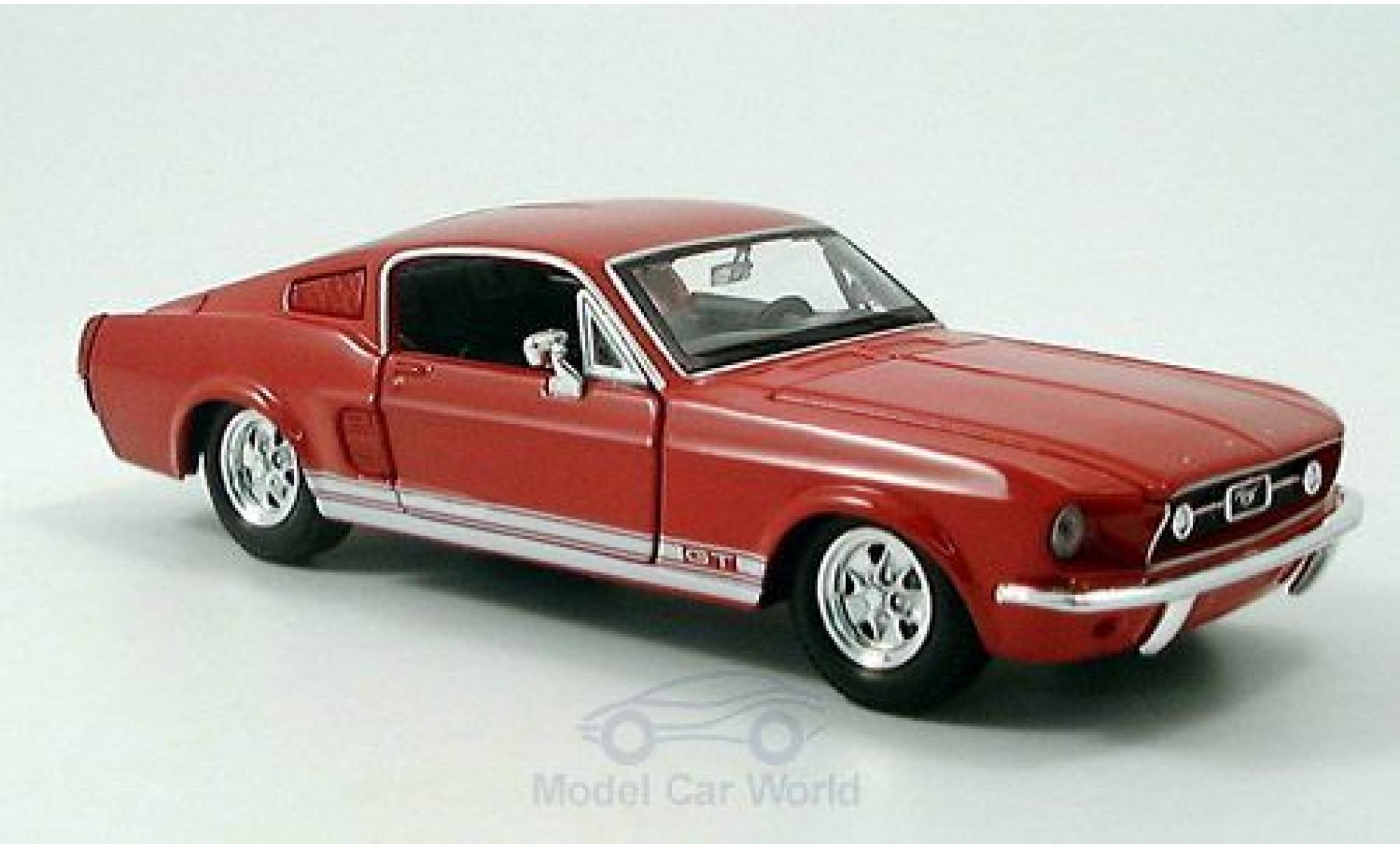 Ford Mustang 1/24 Maisto GT rood 1967 modelauto