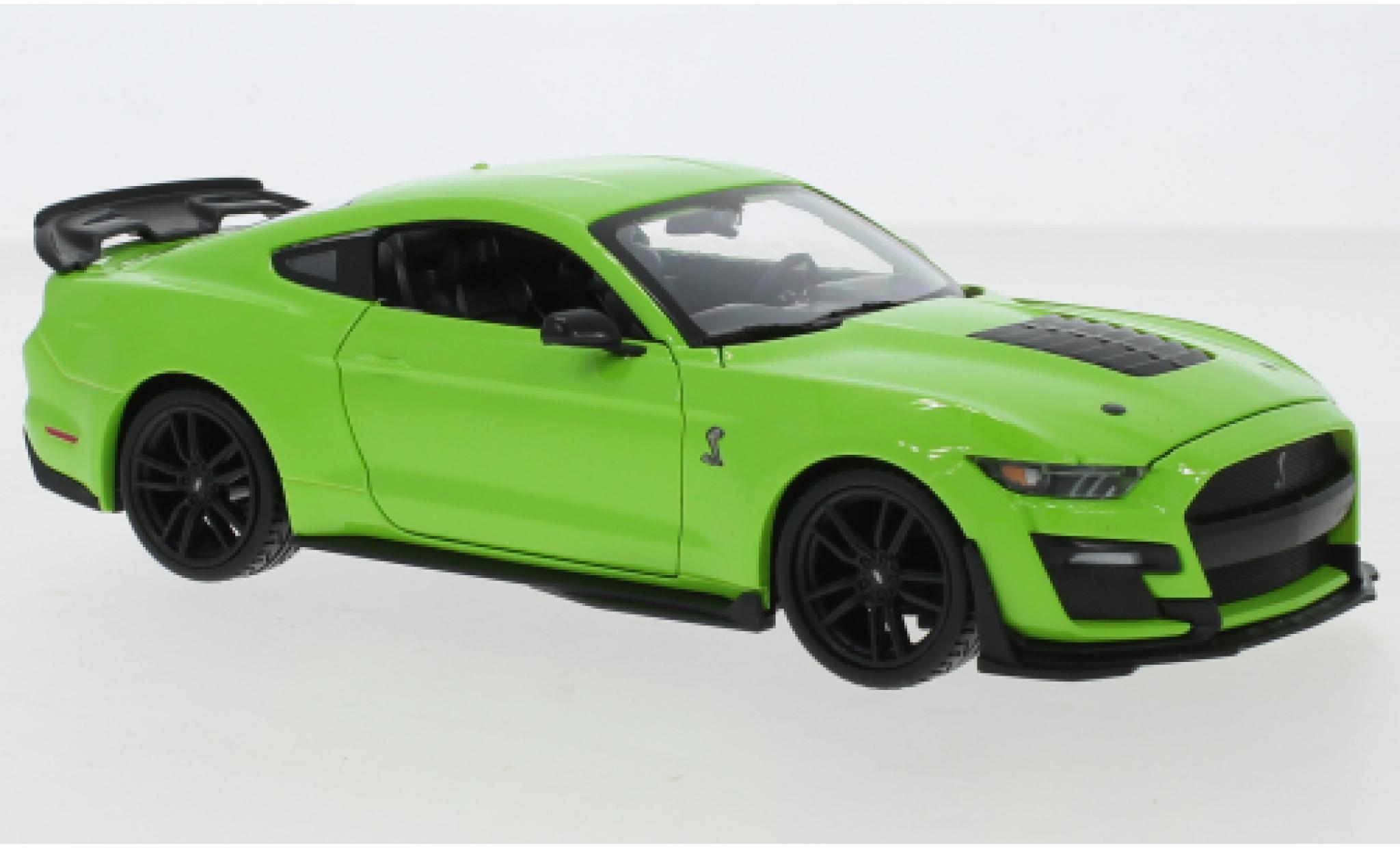 Ford Mustang 1/24 Maisto Shelby GT500 groen 2020 modelauto