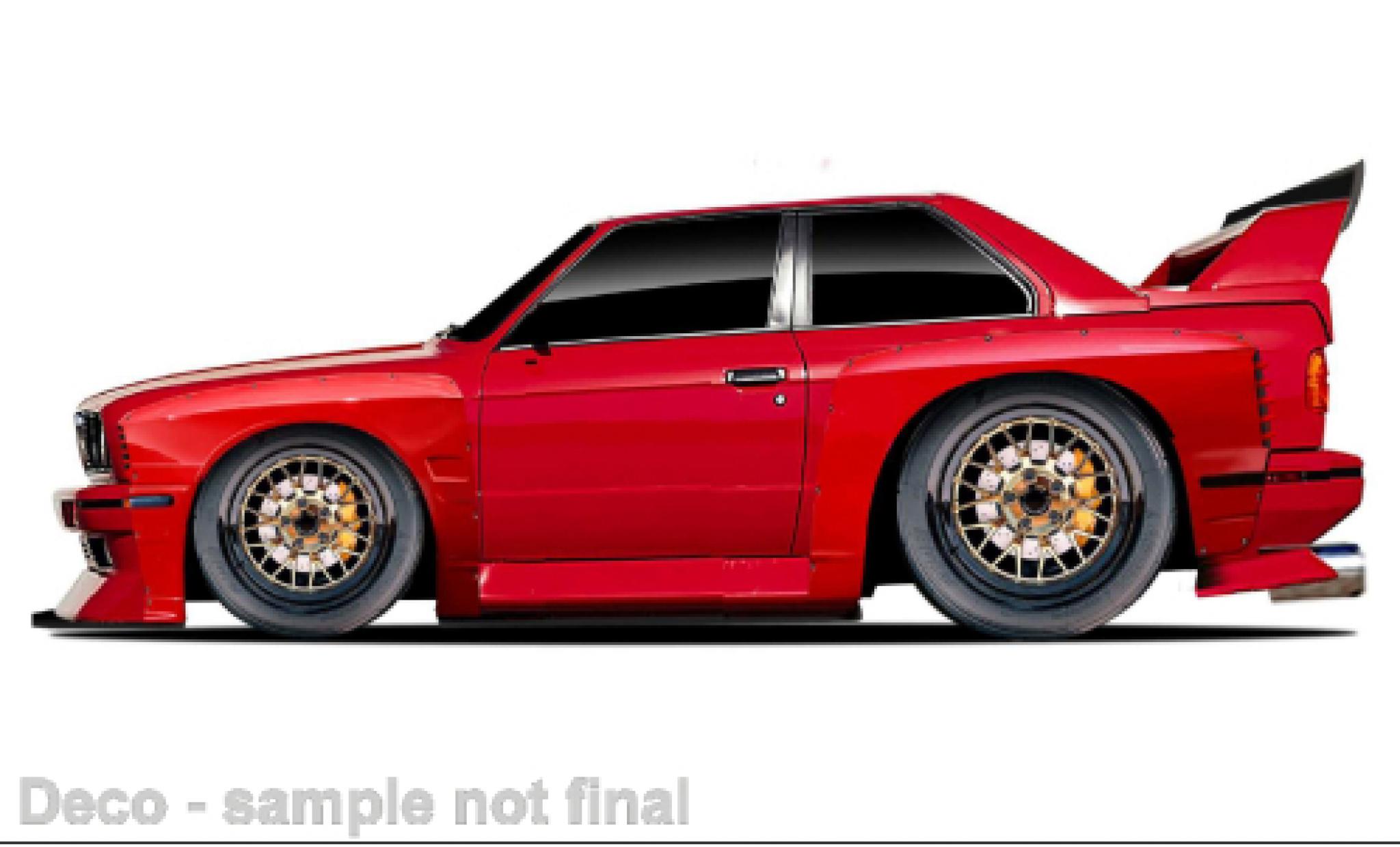 Bmw M3 1/64 Maisto (E30) rood modelauto