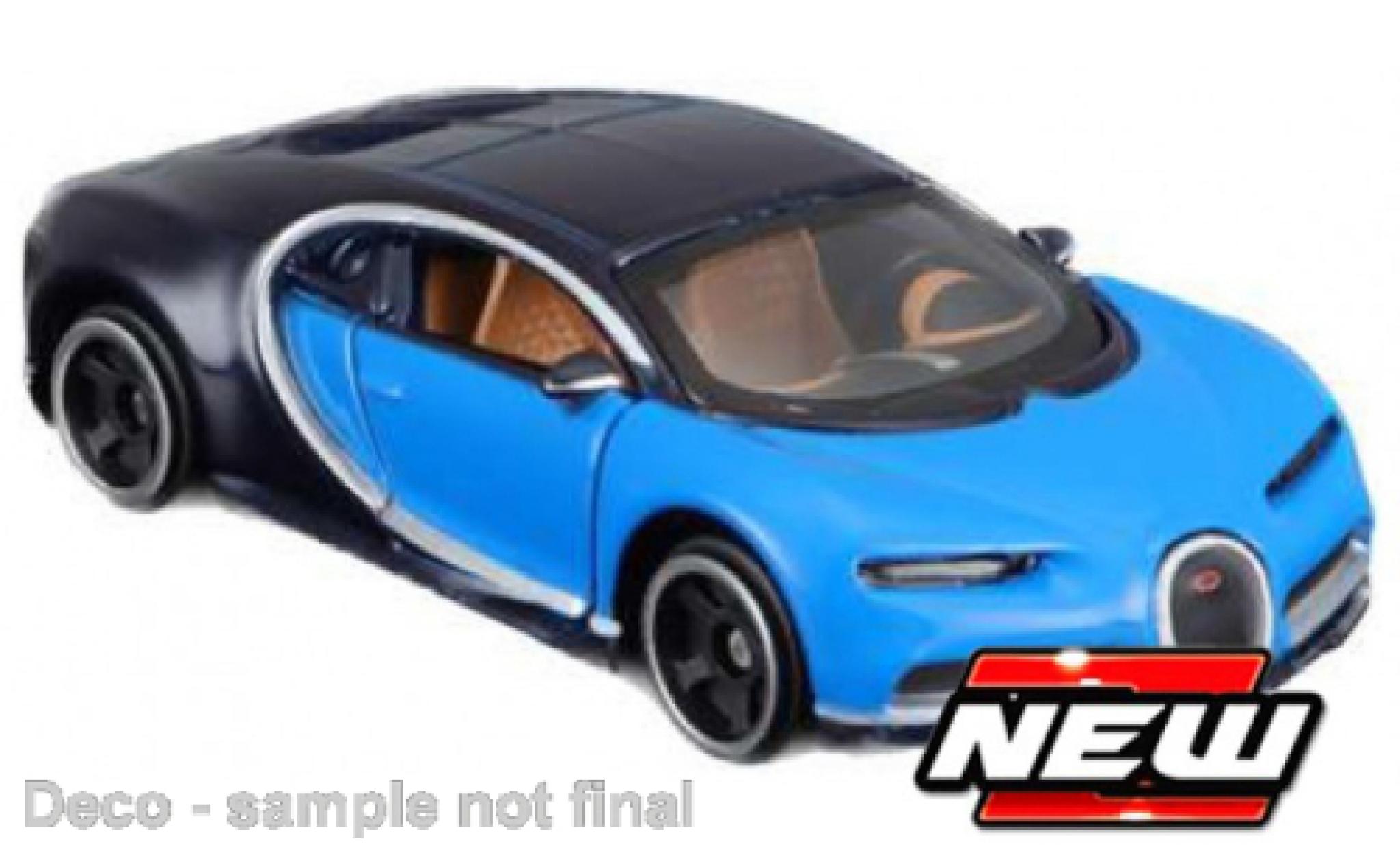 Bugatti Chiron 1/64 Maisto blauw/zwart modelauto