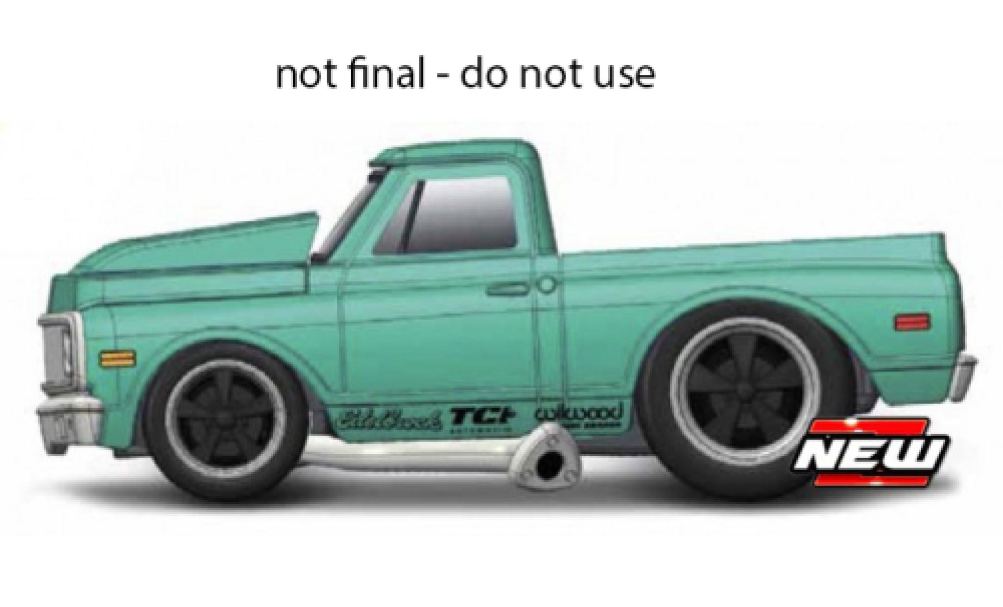 Chevrolet C-10 1/64 Maisto turquoise 1972 modelauto