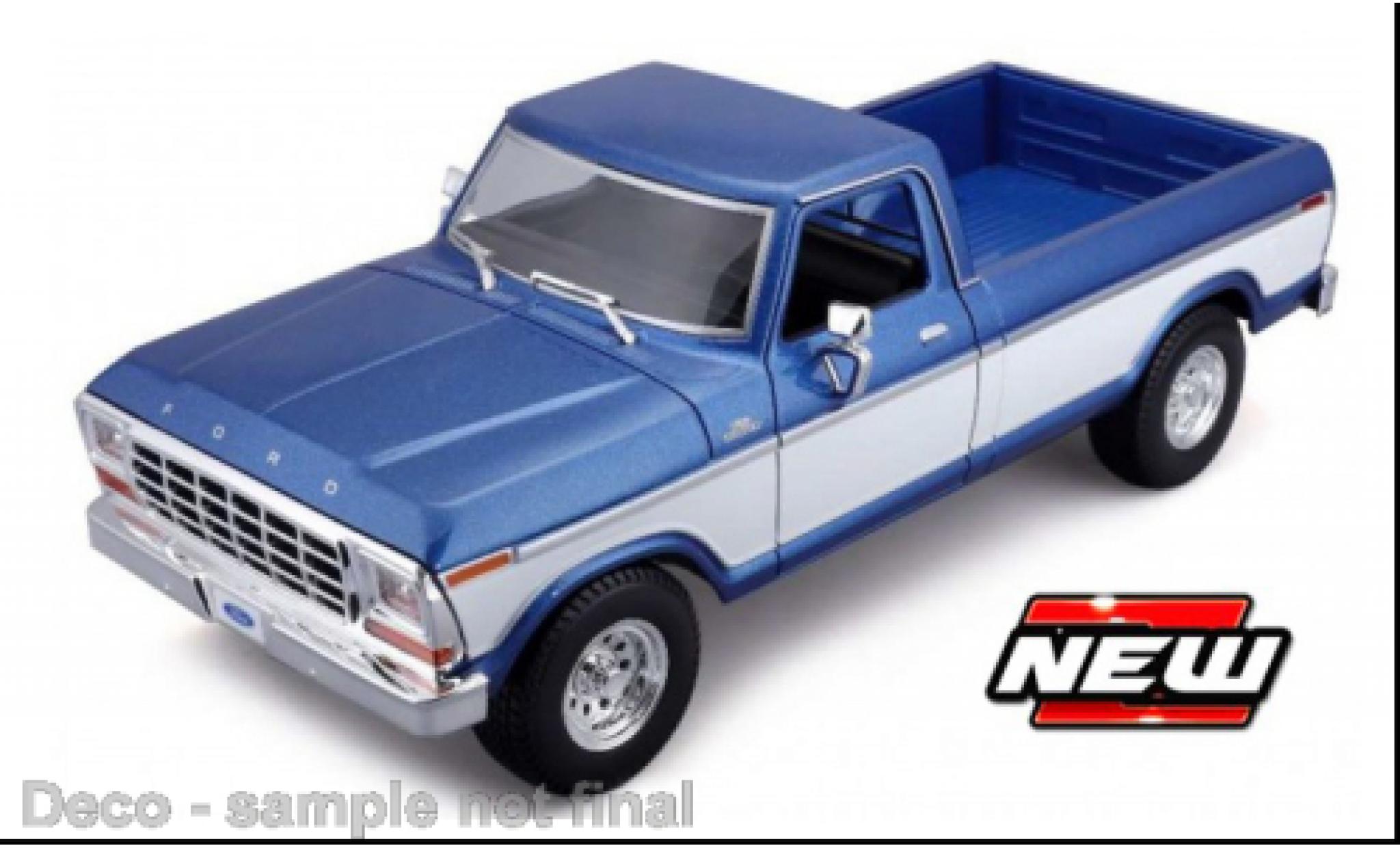 Ford F-1 1/18 Maisto 50 blauw/wit 1979 modelauto
