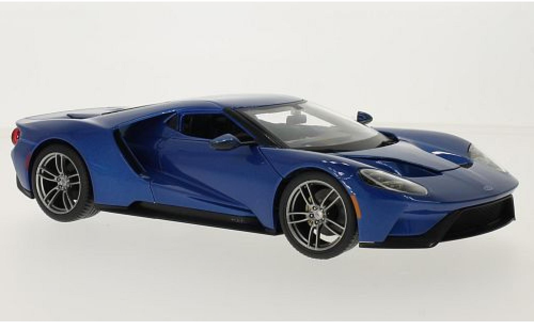 Ford GT 1/18 Maisto metallic blauw 2017 modelauto