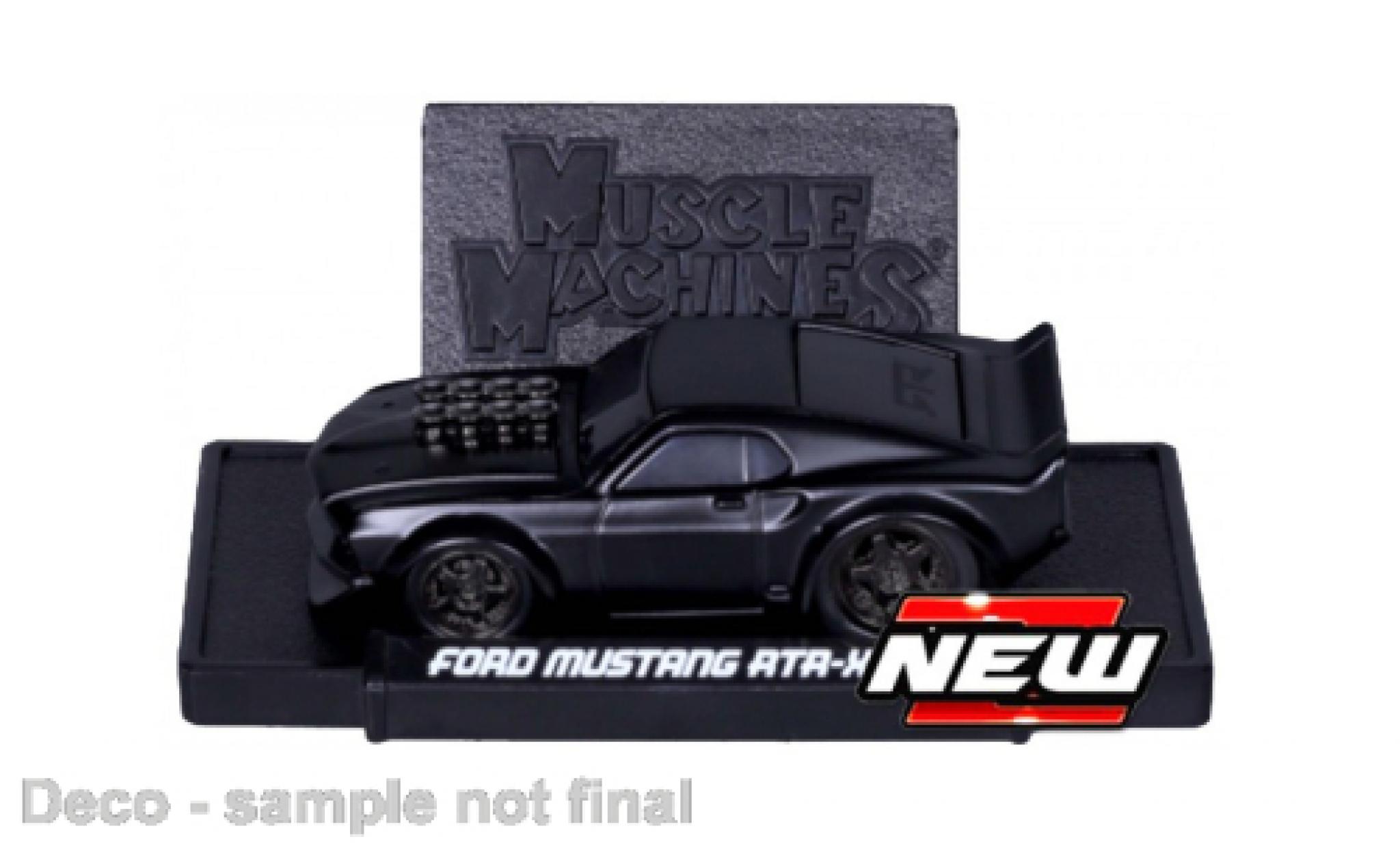 Ford Mustang 1/64 Maisto RTT-X matte zwart 2005 modelauto