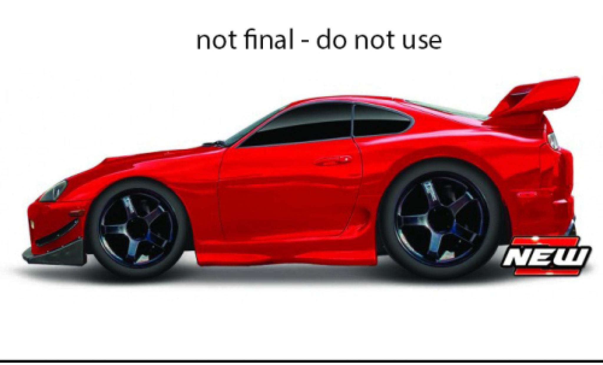 Toyota Supra 1/64 Maisto MK4 (A80) rood/zwart 1995 modelauto