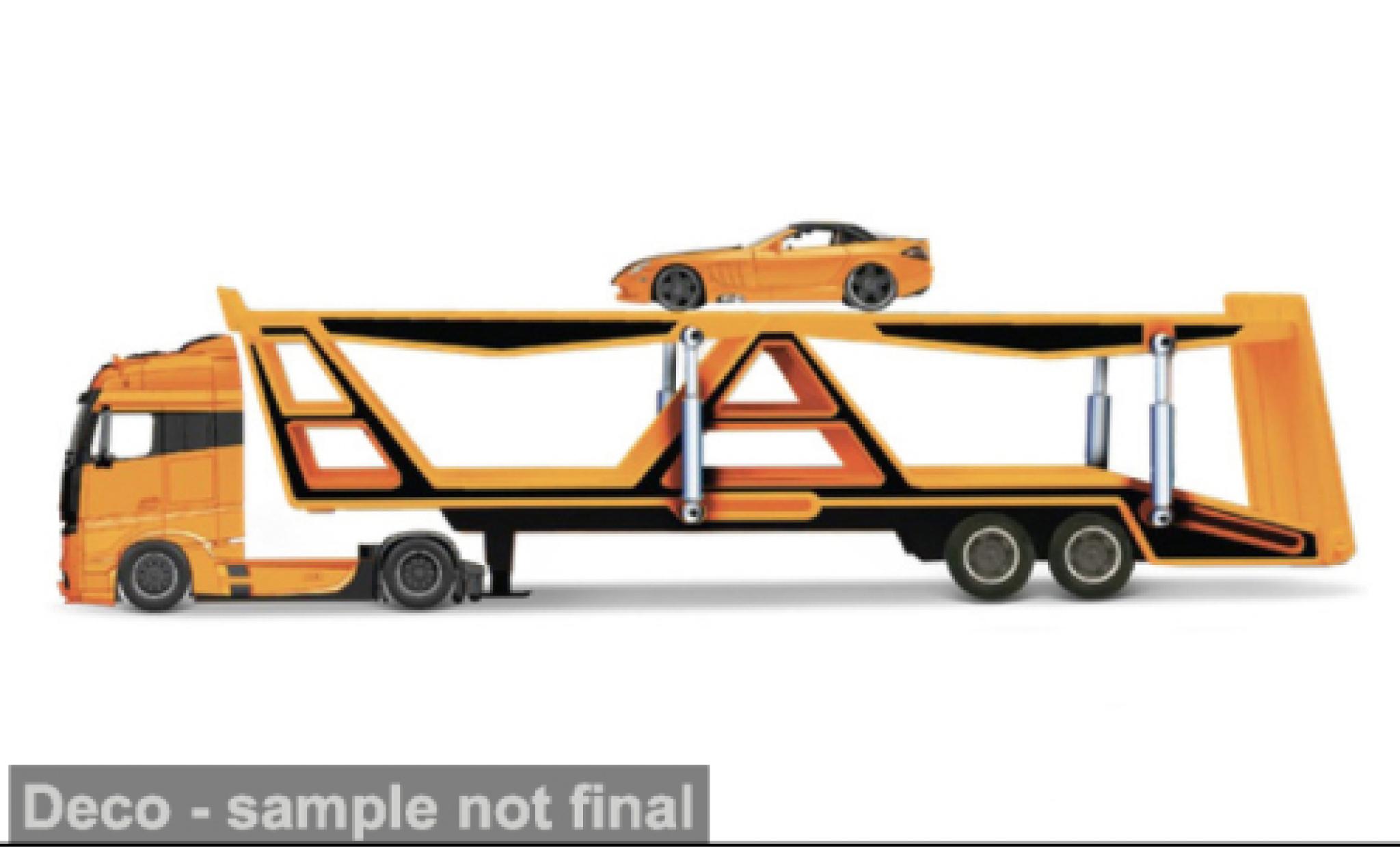 Mercedes Actros 1/64 Maisto 1851 geel 1:64 modelauto