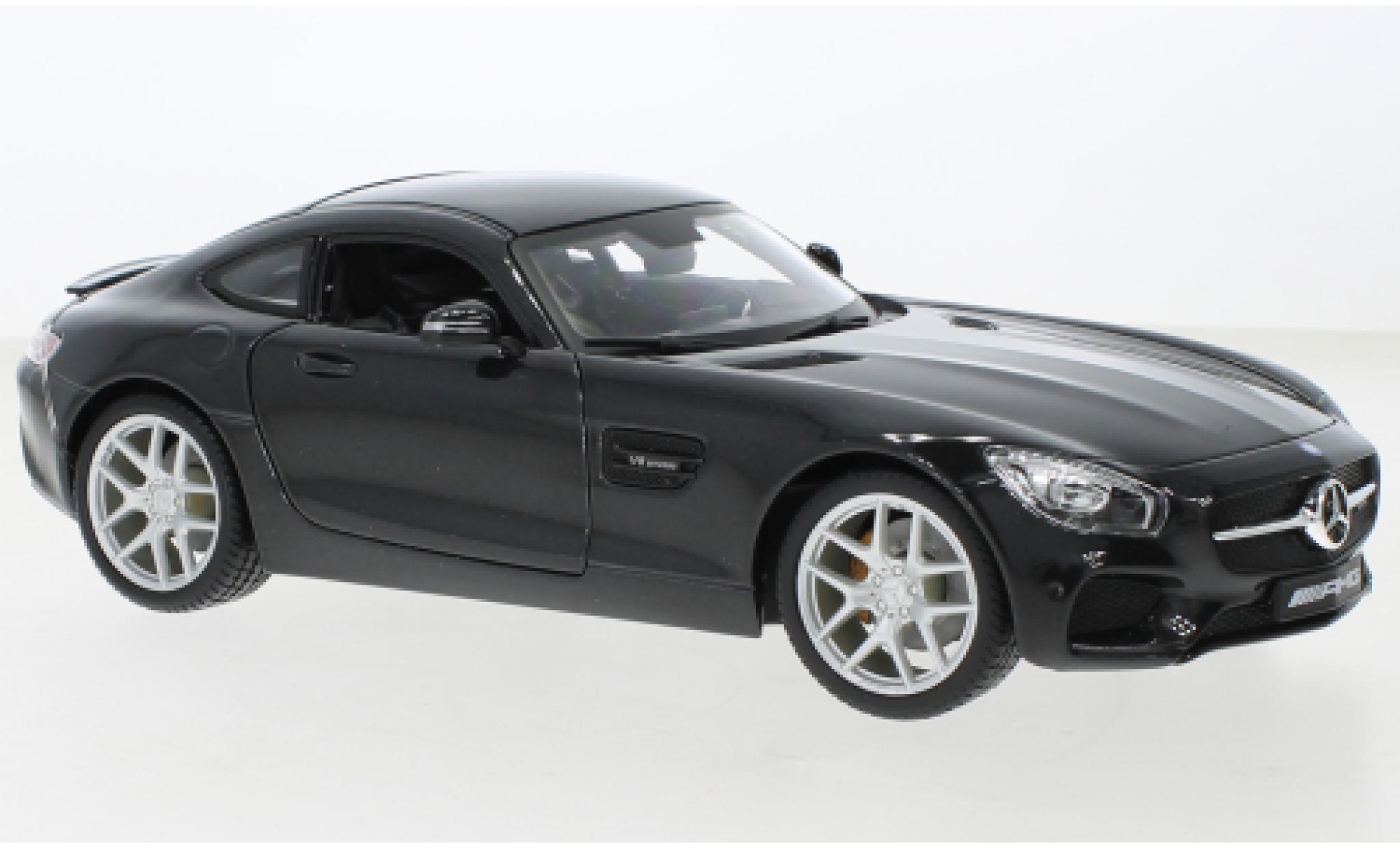 Mercedes AMG GT 1/18 Maisto (C190) metallic zwart 1:18 modelauto
